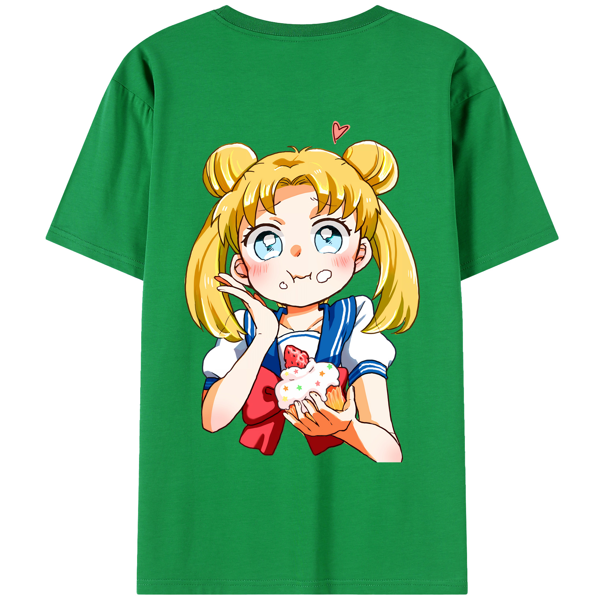 （画像用） 美少女戦士セーラームーン 愛野 美奈子 あいの みなこ Sailor Moon Aino Minako レディース半袖Tシャツ(バックプリント)