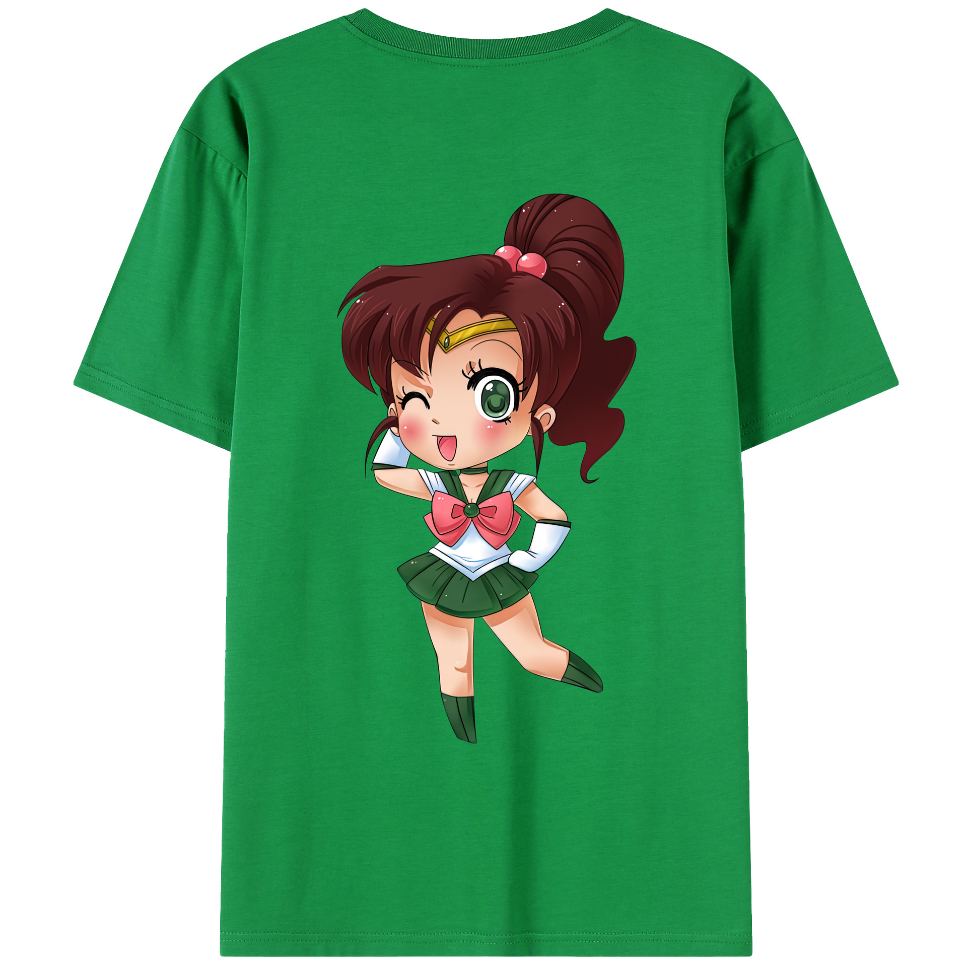 （画像用） 美少女戦士セーラームーン 木野 まこと きの まこと Sailor Moon Kino Makoto （セーラージュピター；Sailor Jupiter） レディース半袖Tシャツ(バックプリント)