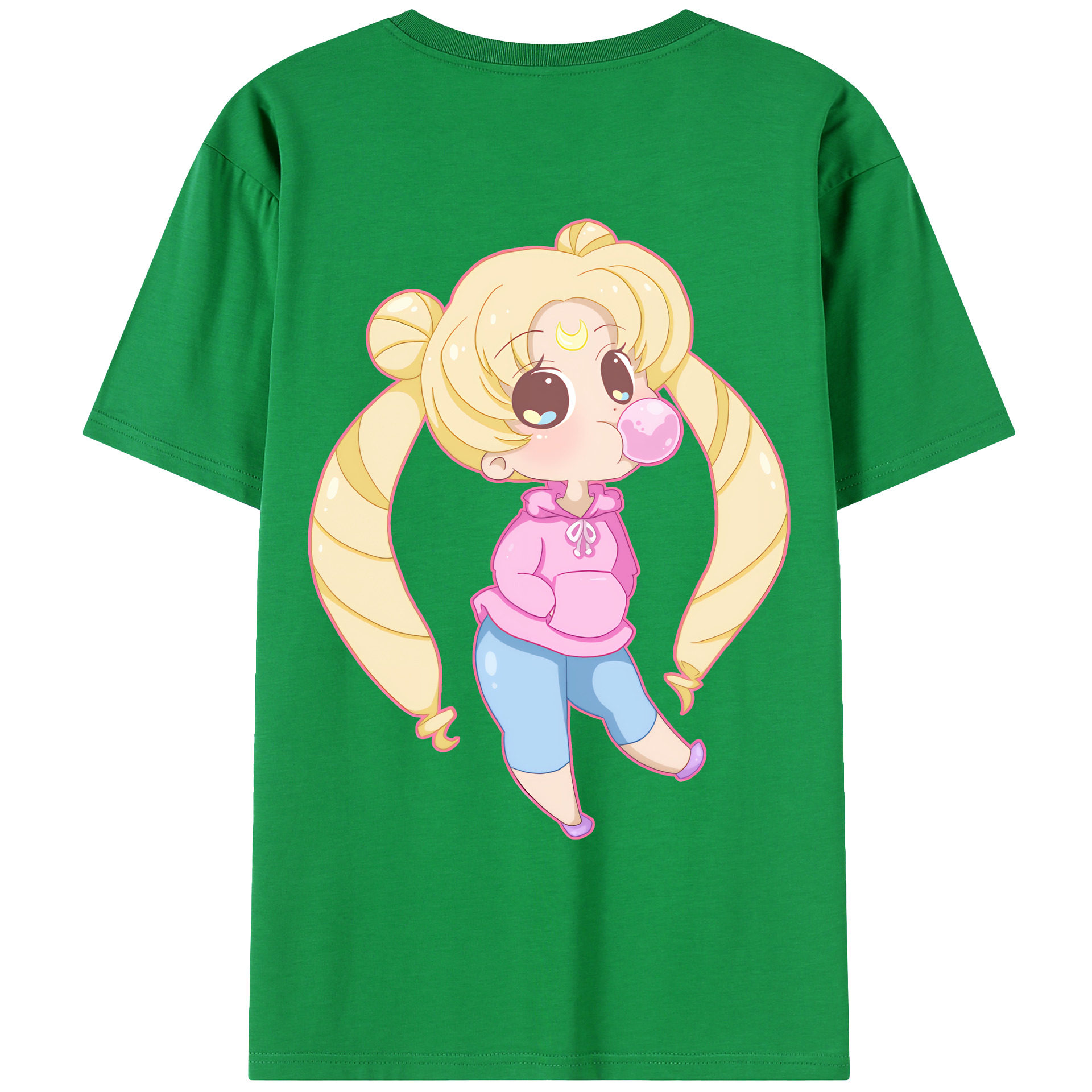 （画像用） 美少女戦士セーラームーン 愛野 美奈子 あいの みなこ Sailor Moon Aino Minako レディース半袖Tシャツ(バックプリント)