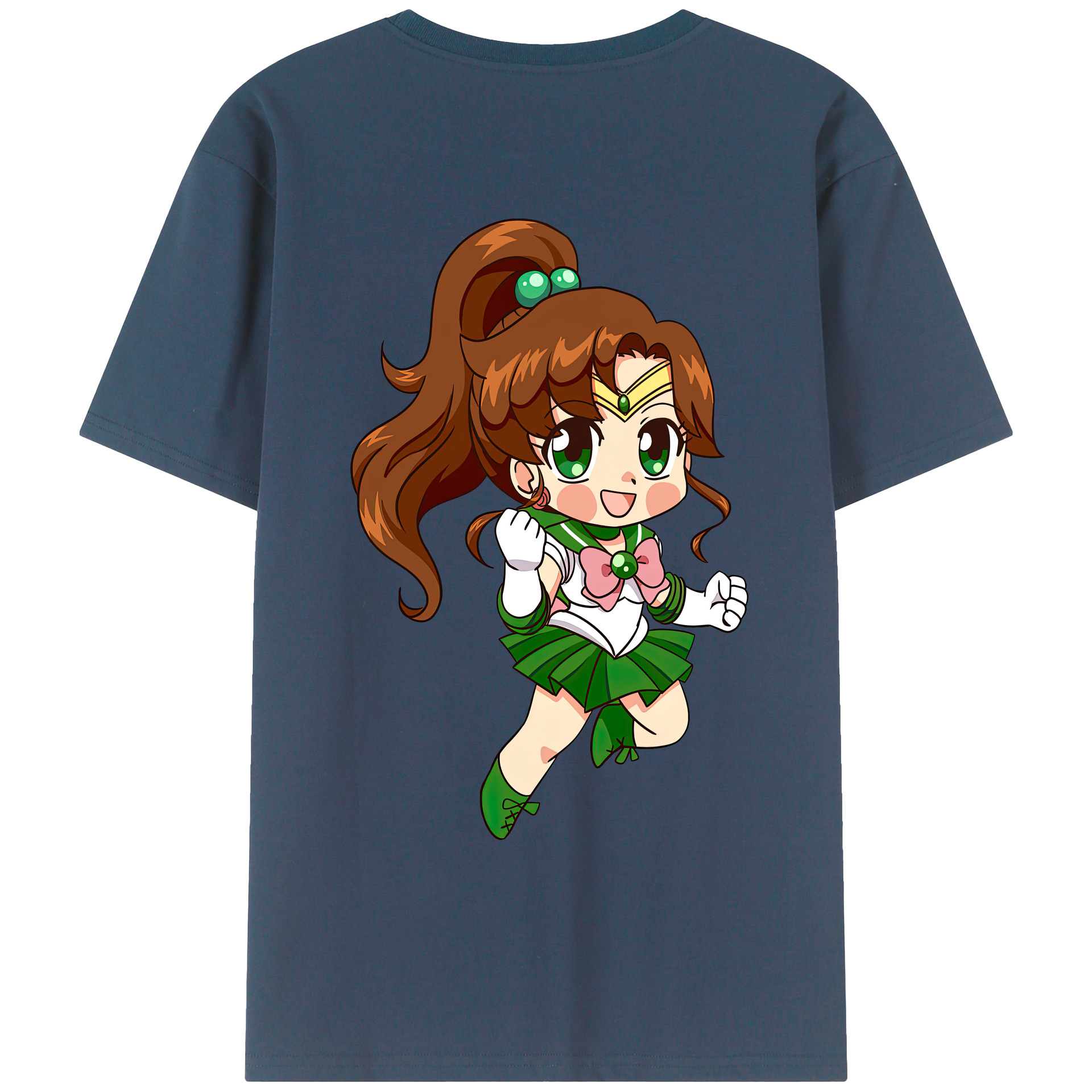 （画像用） 美少女戦士セーラームーン 木野 まこと きの まこと Sailor Moon Kino Makoto （セーラージュピター；Sailor Jupiter） レディース半袖Tシャツ(バックプリント)