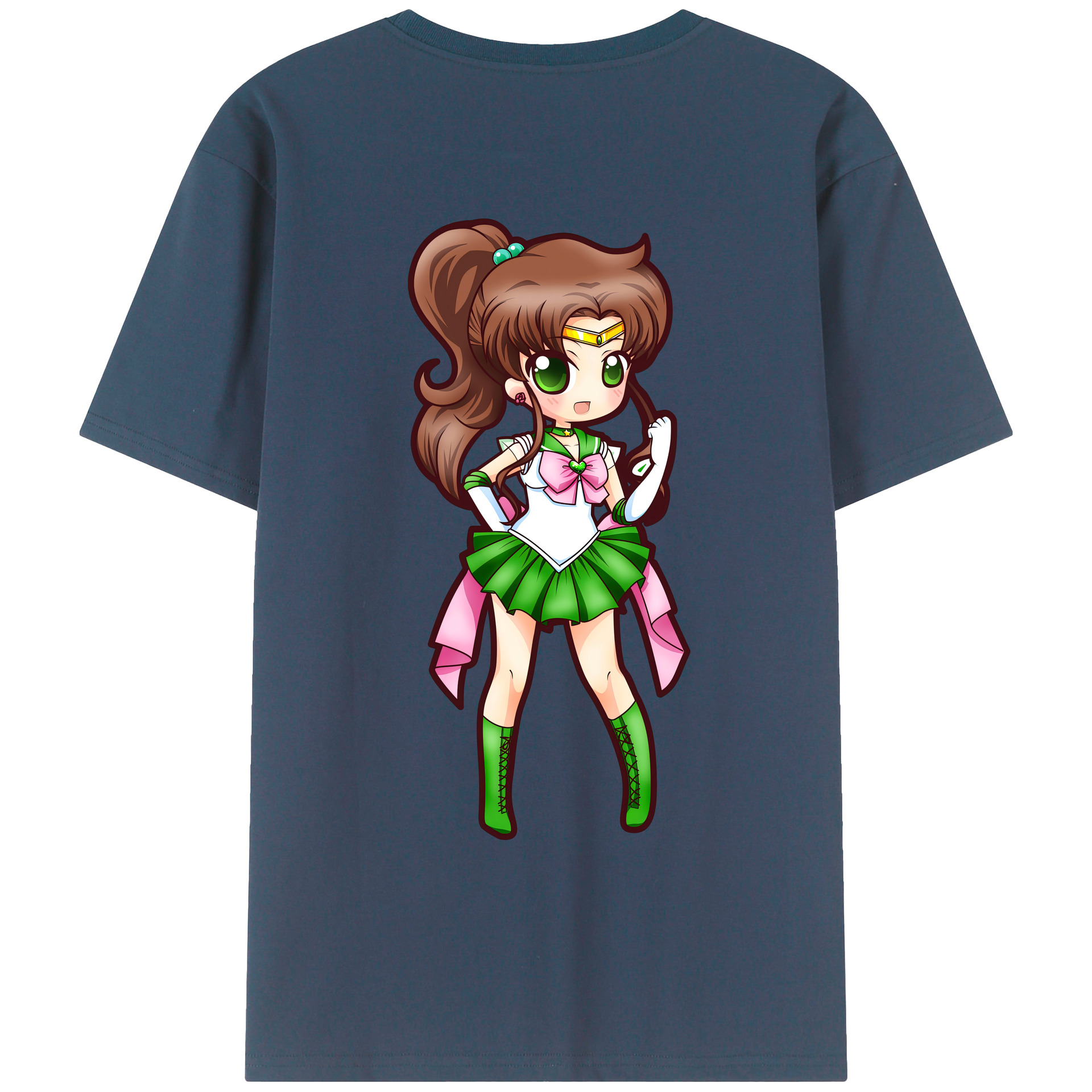 （画像用） 美少女戦士セーラームーン 木野 まこと きの まこと Sailor Moon Kino Makoto （セーラージュピター；Sailor Jupiter） レディース半袖Tシャツ(バックプリント)