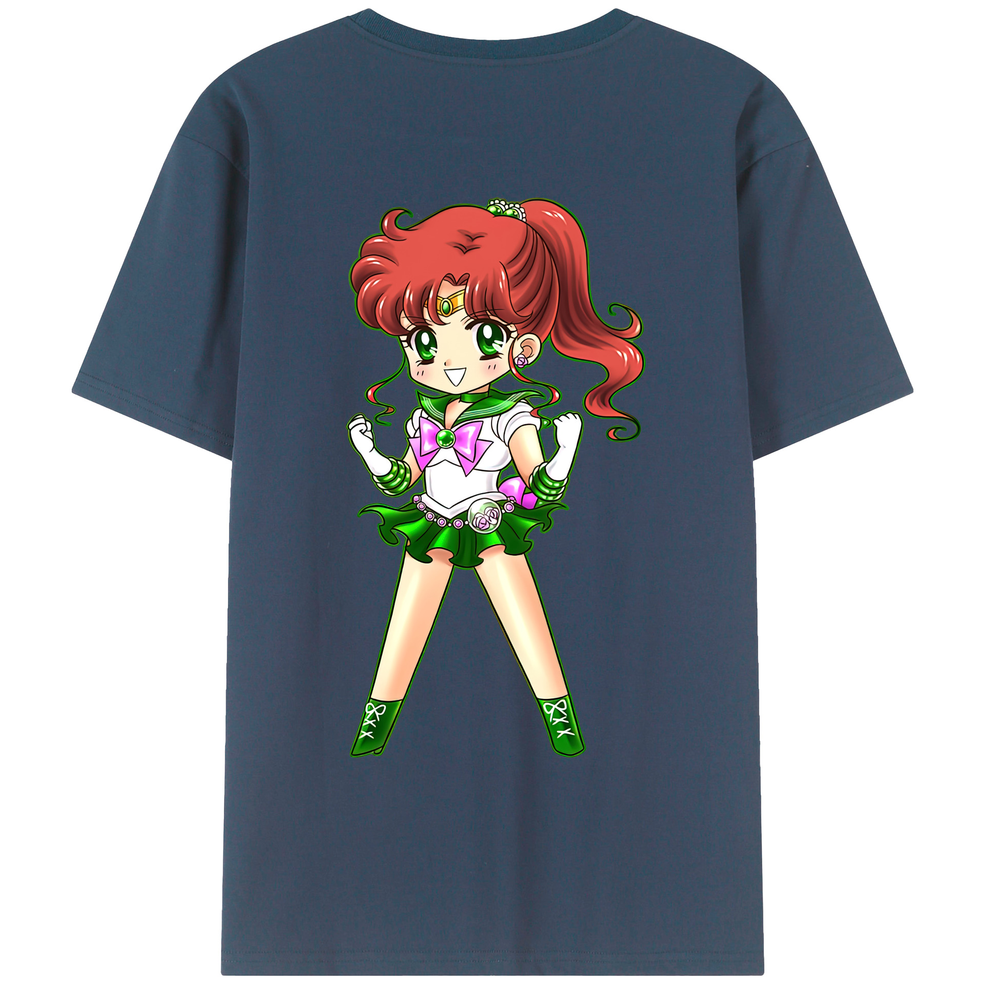 （画像用） 美少女戦士セーラームーン 木野 まこと きの まこと Sailor Moon Kino Makoto （セーラージュピター；Sailor Jupiter） レディース半袖Tシャツ(バックプリント)