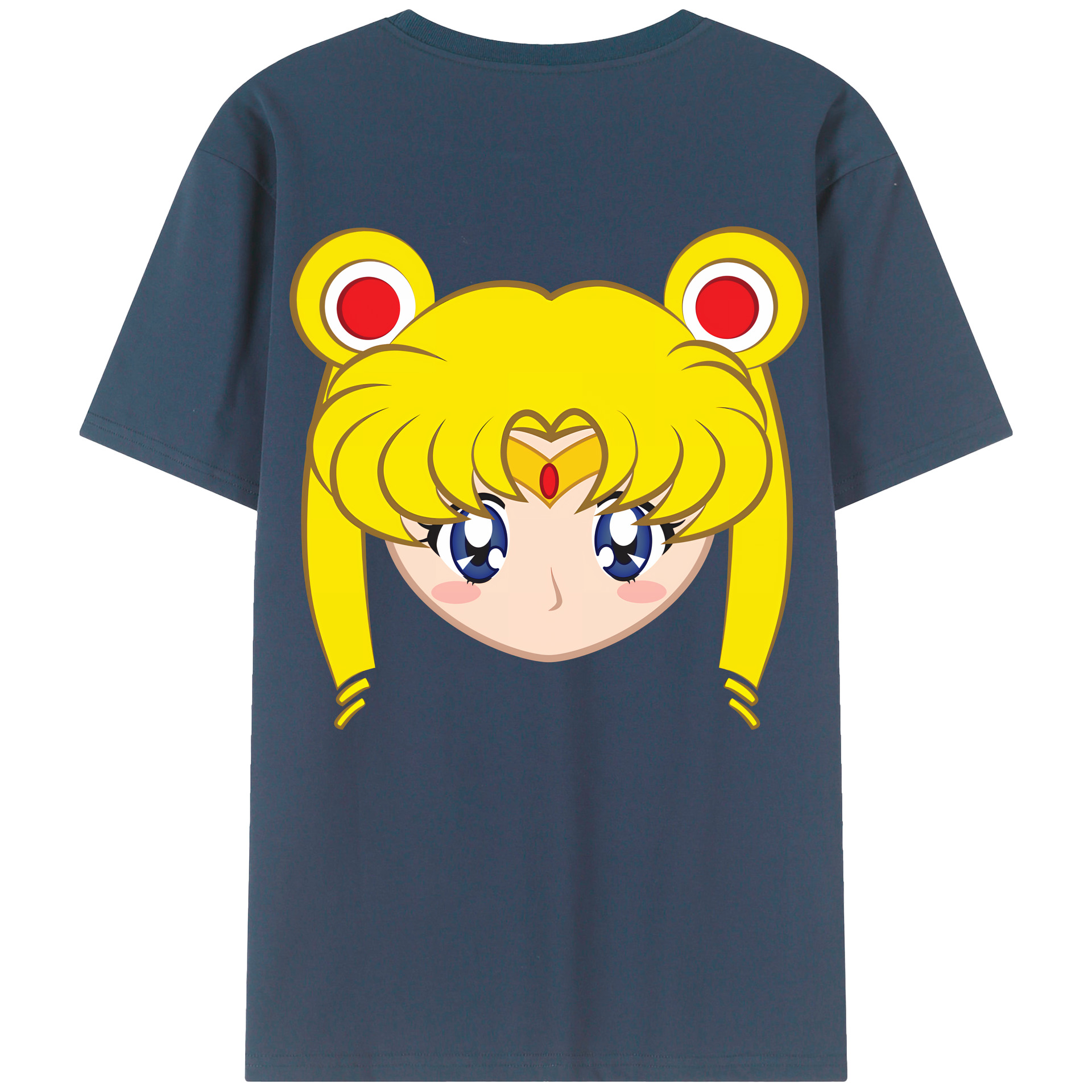 （画像用） 美少女戦士セーラームーン 月野 うさぎ つきの うさぎ Sailor Moon Tsukino Usagi レディース半袖Tシャツ(バックプリント)