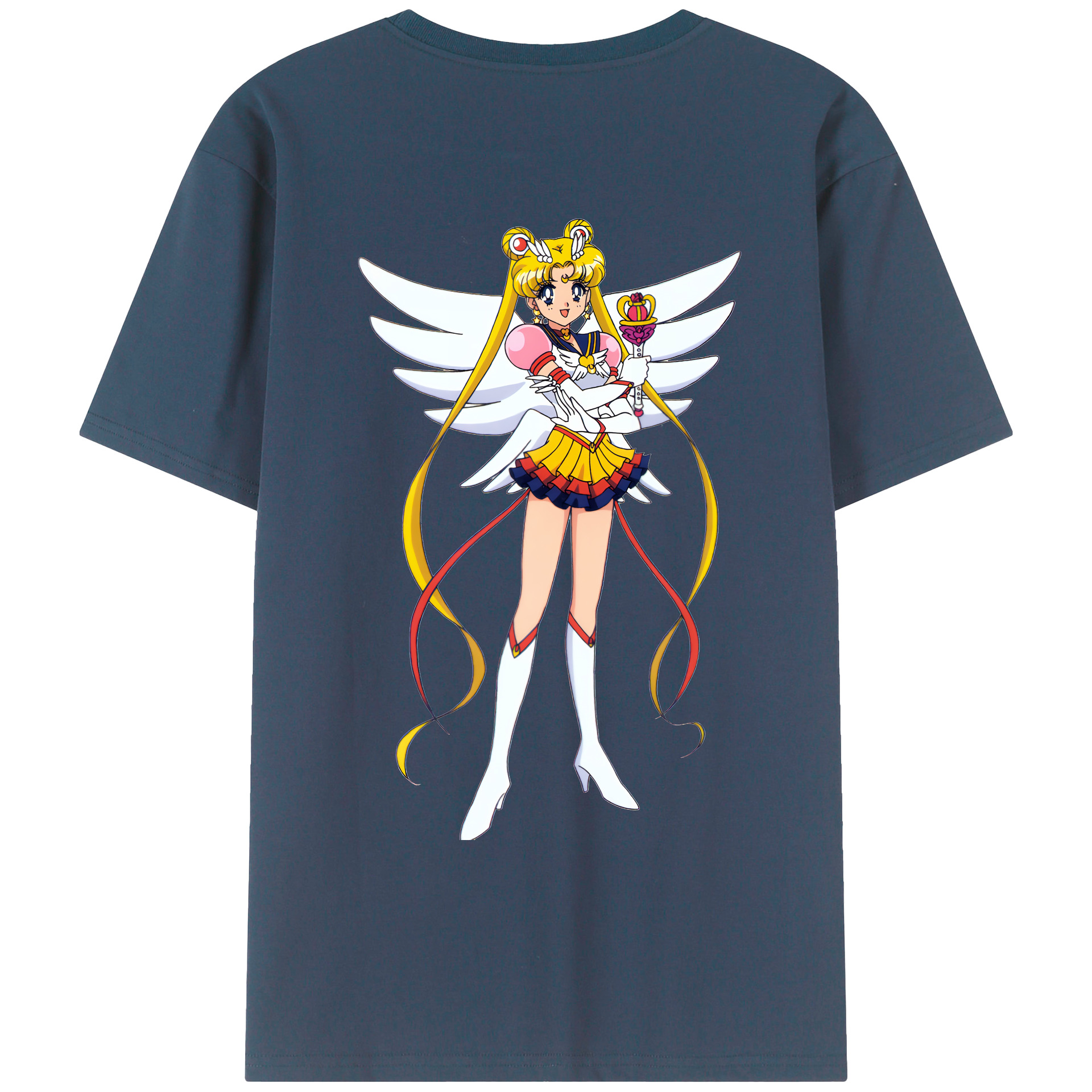 （画像用） 美少女戦士セーラームーン 月野 うさぎ つきの うさぎ Sailor Moon Tsukino Usagi レディース半袖Tシャツ(バックプリント)