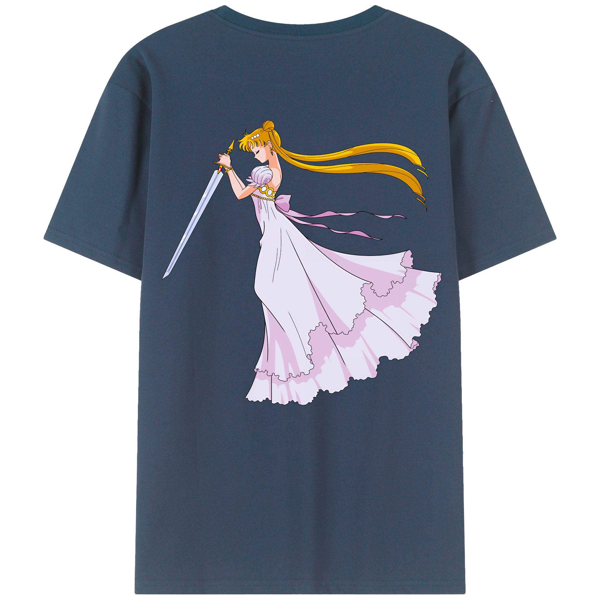 （画像用） 美少女戦士セーラームーン 愛野 美奈子 あいの みなこ Sailor Moon Aino Minako レディース半袖Tシャツ(バックプリント)