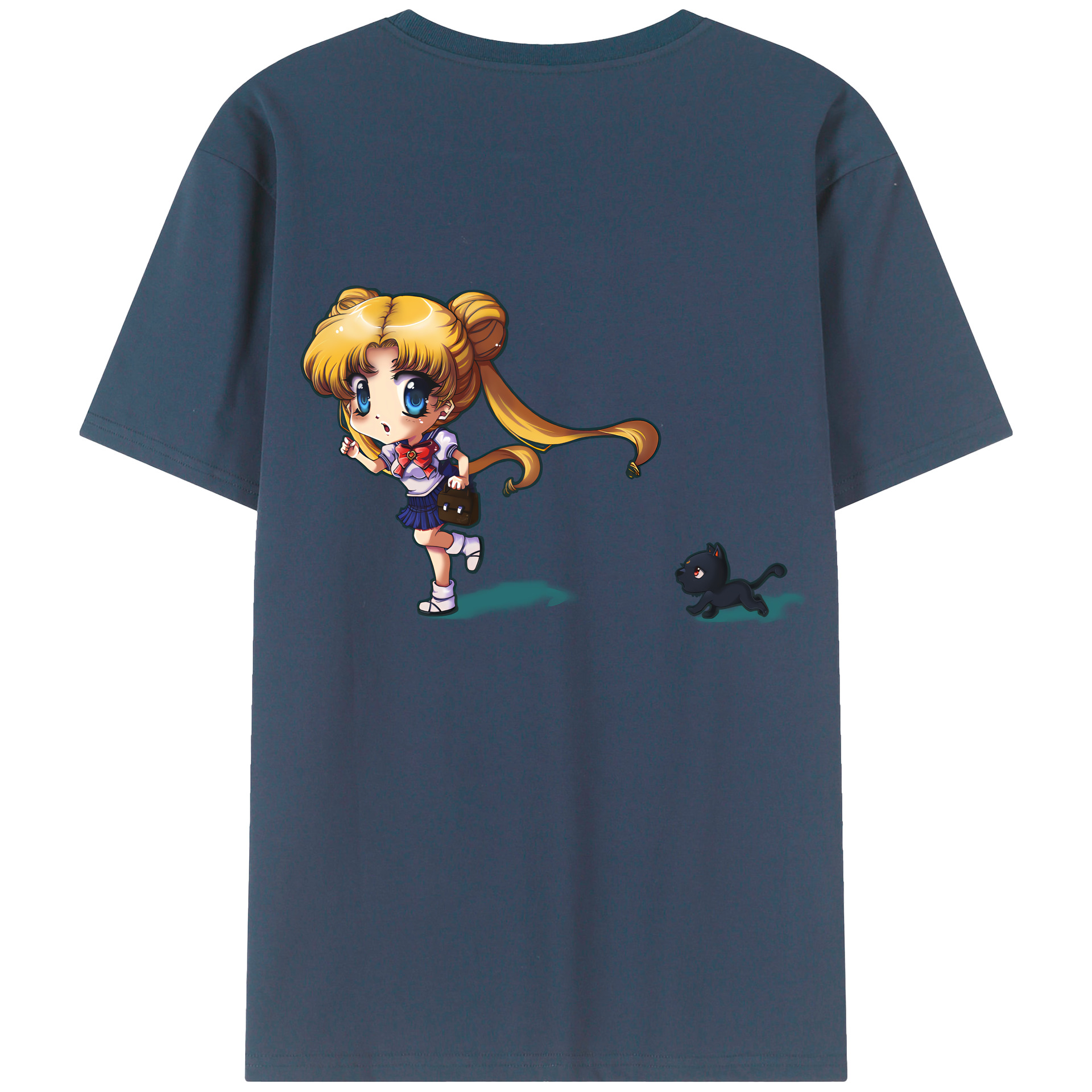 （画像用） 美少女戦士セーラームーン 愛野 美奈子 あいの みなこ Sailor Moon Aino Minako レディース半袖Tシャツ(バックプリント)