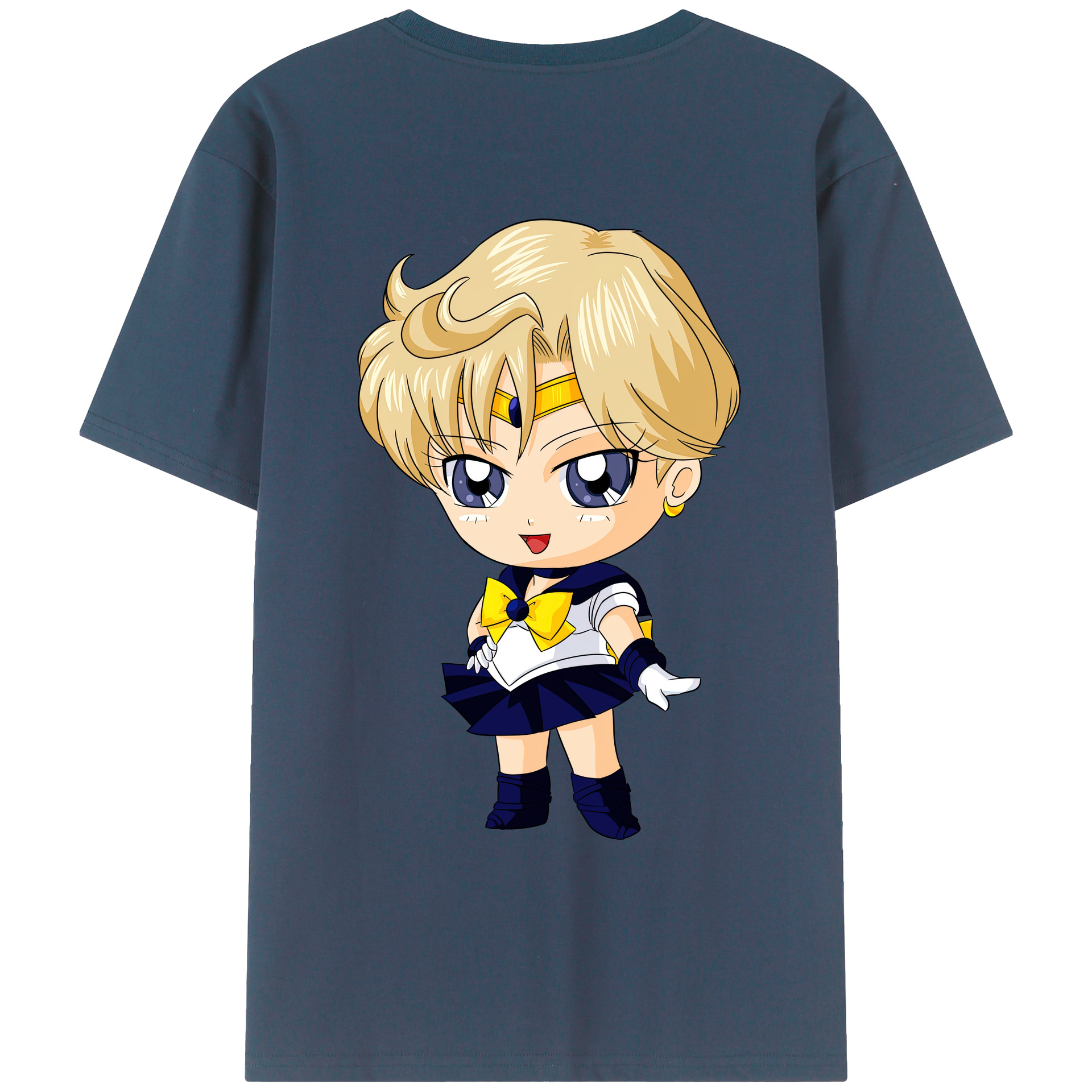 （画像用） 美少女戦士セーラームーン 天王はるか Sailor Moon Tenoh Haruka レディース半袖Tシャツ(バックプリント)
