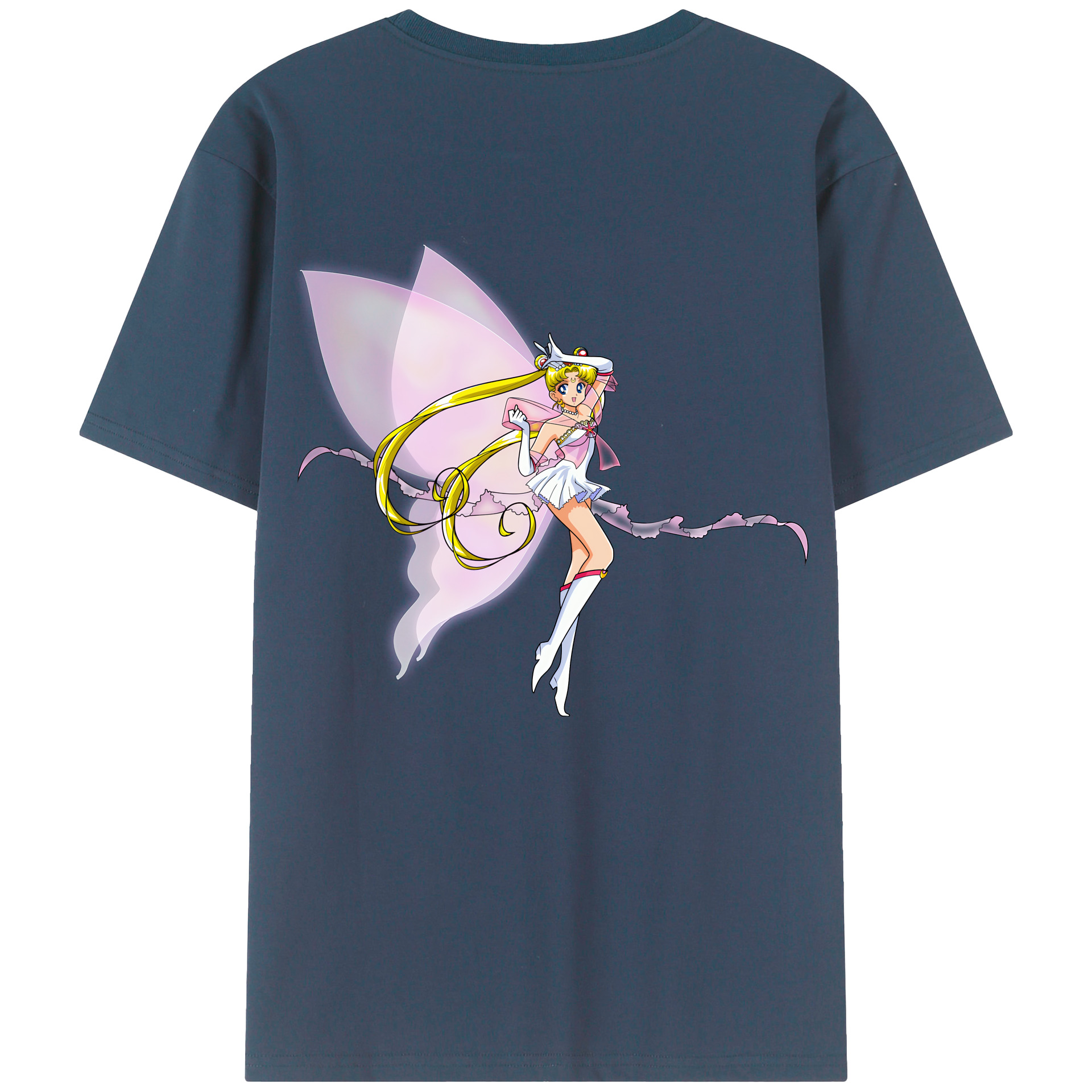 （画像用） 美少女戦士セーラームーン 月野 うさぎ つきの うさぎ Sailor Moon Tsukino Usagi レディース半袖Tシャツ(バックプリント)