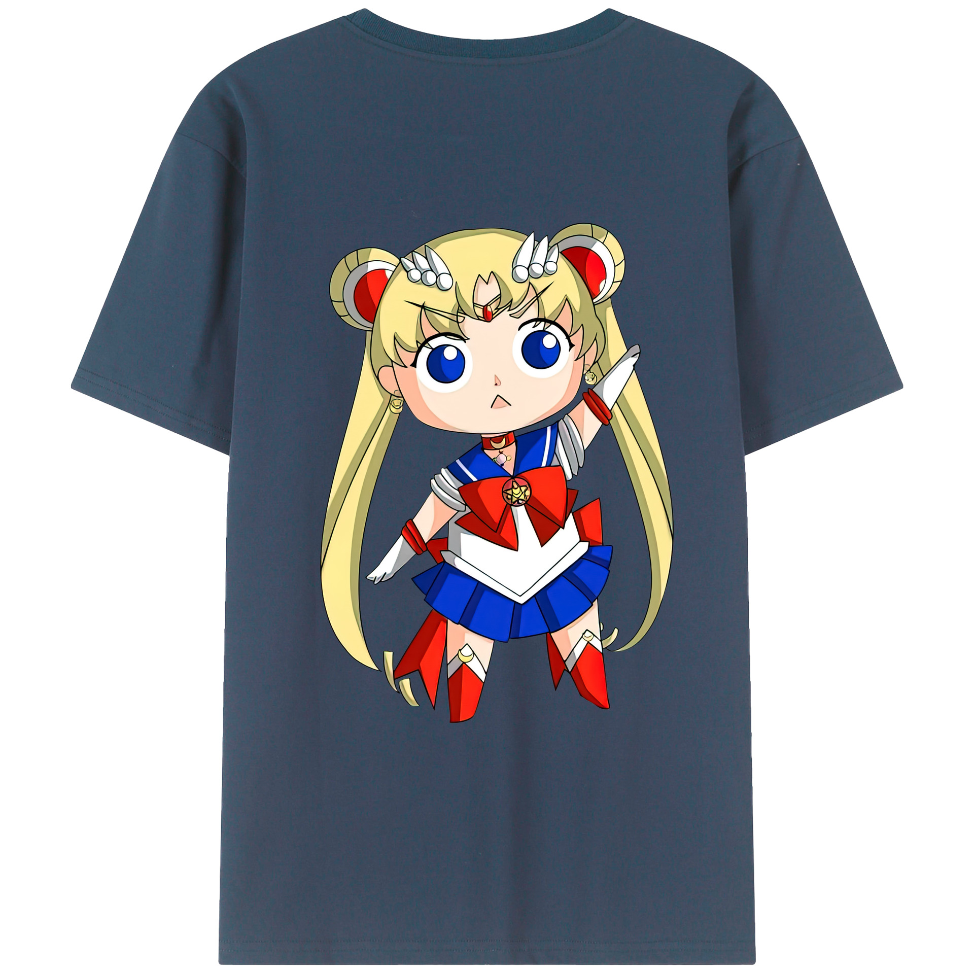 （画像用） 美少女戦士セーラームーン 月野 うさぎ つきの うさぎ Sailor Moon Tsukino Usagi レディース半袖Tシャツ(バックプリント)