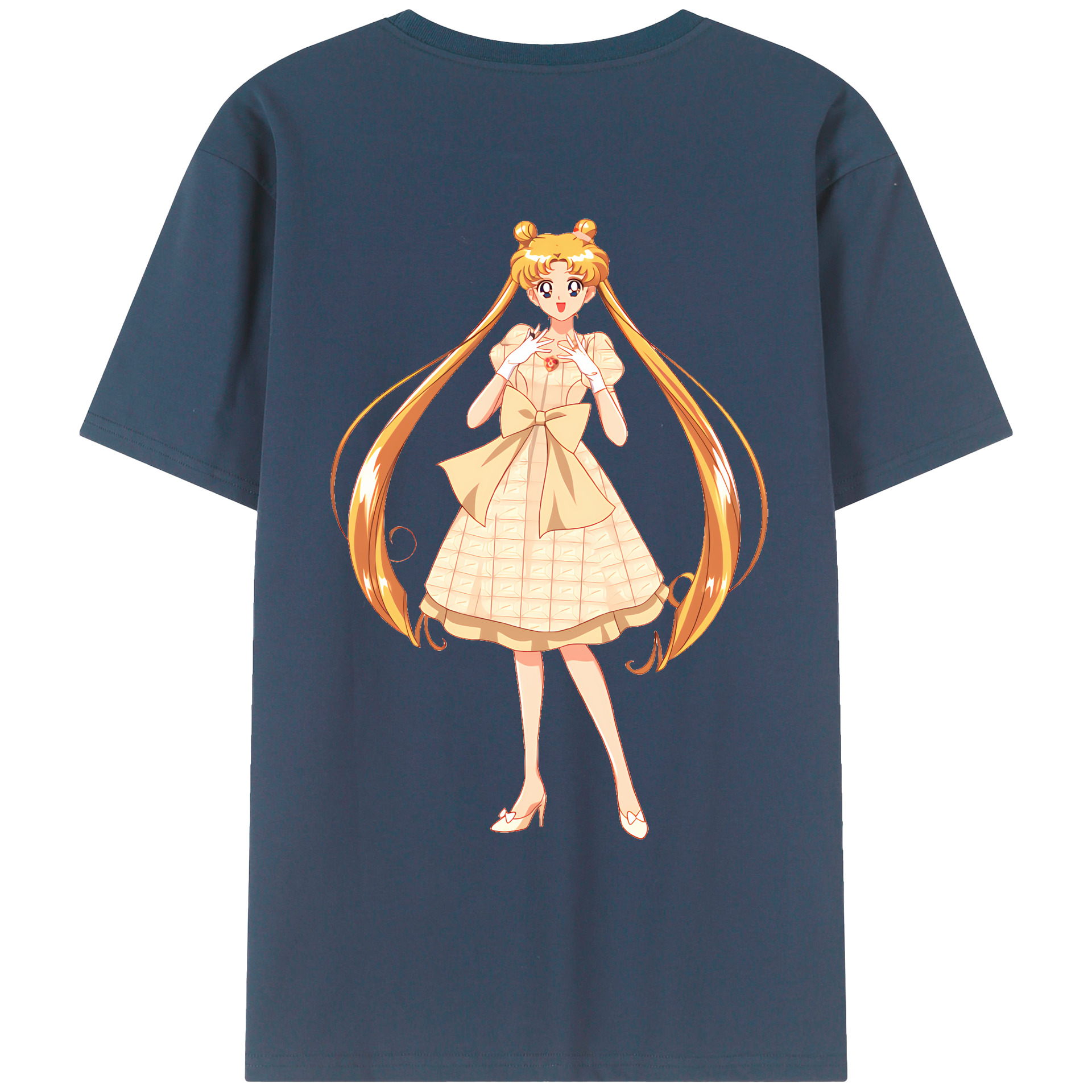 （画像用） 美少女戦士セーラームーン 愛野 美奈子 あいの みなこ Sailor Moon Aino Minako レディース半袖Tシャツ(バックプリント)