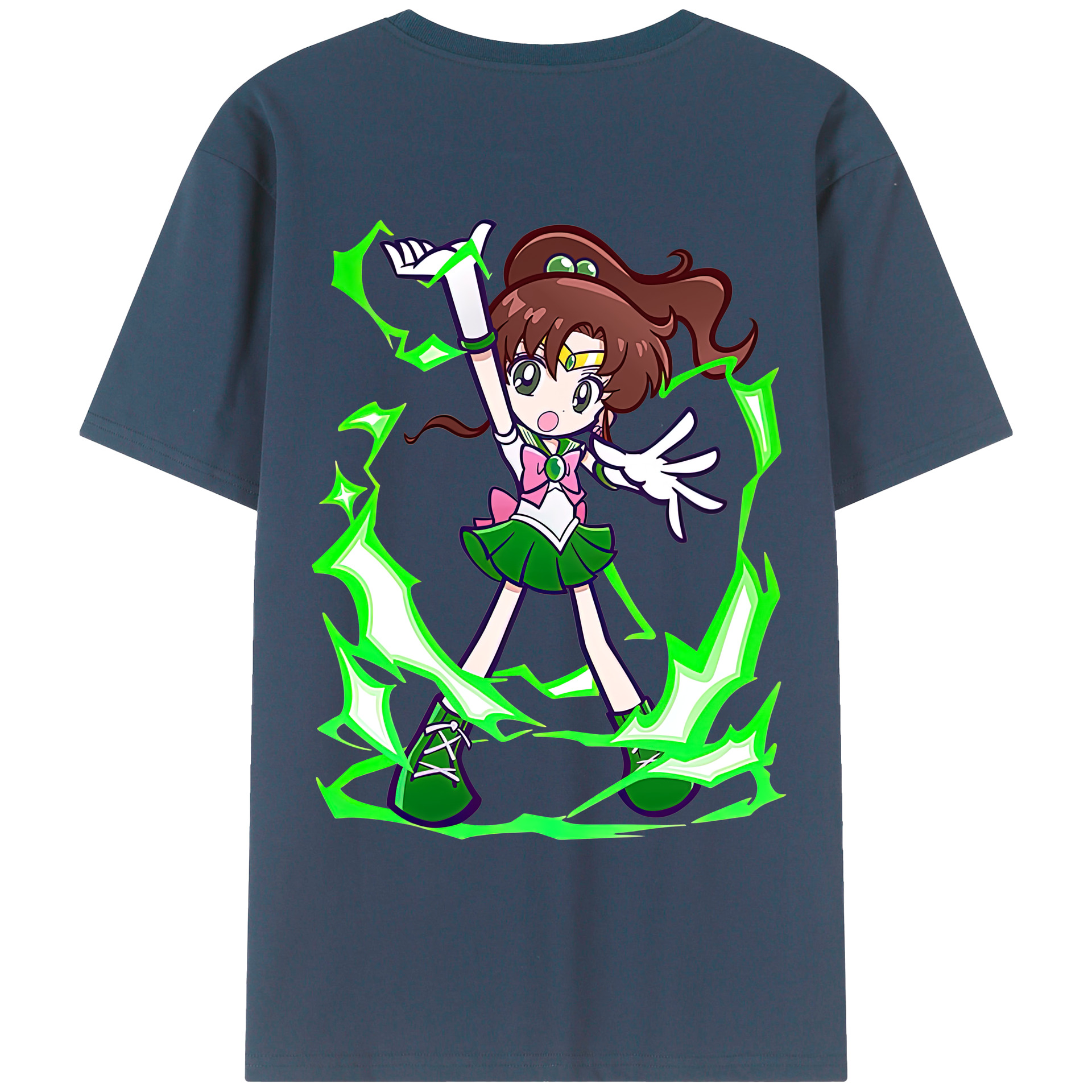 （画像用） 美少女戦士セーラームーン 木野 まこと きの まこと Sailor Moon Kino Makoto （セーラージュピター；Sailor Jupiter） レディース半袖Tシャツ(バックプリント)
