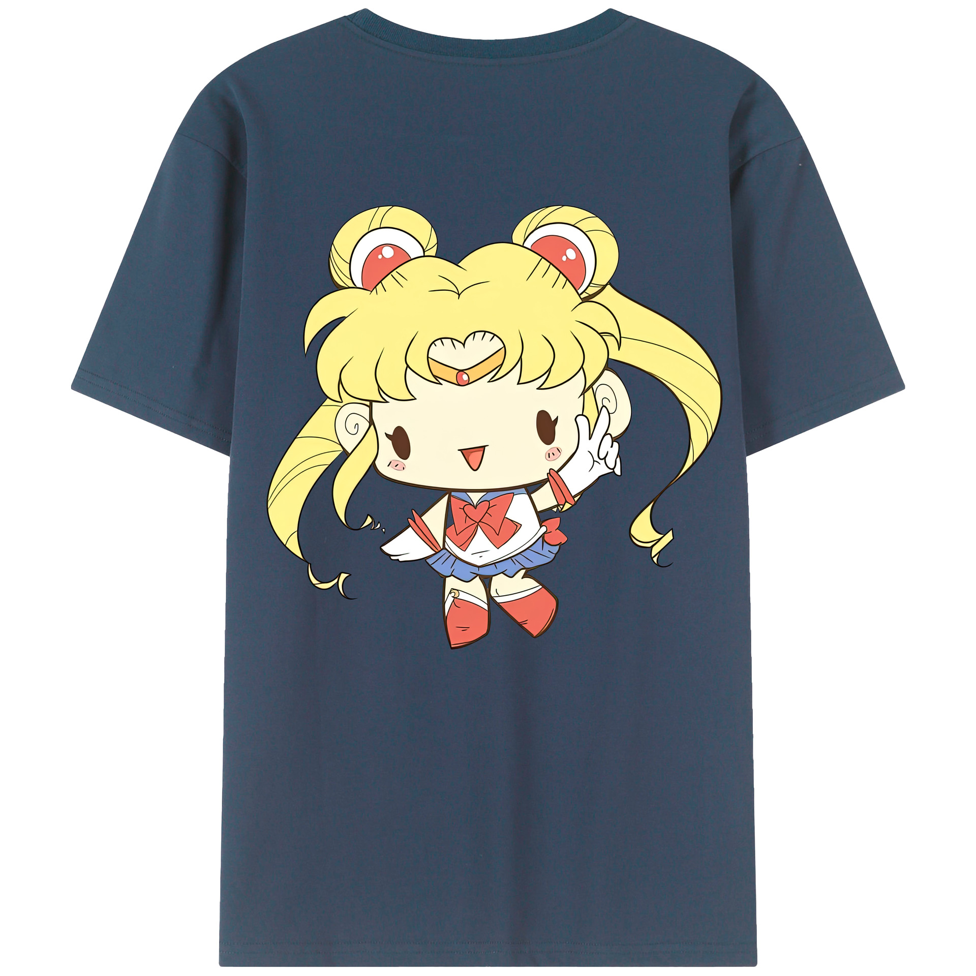 （画像用） 美少女戦士セーラームーン 月野 うさぎ つきの うさぎ Sailor Moon Tsukino Usagi レディース半袖Tシャツ(バックプリント)