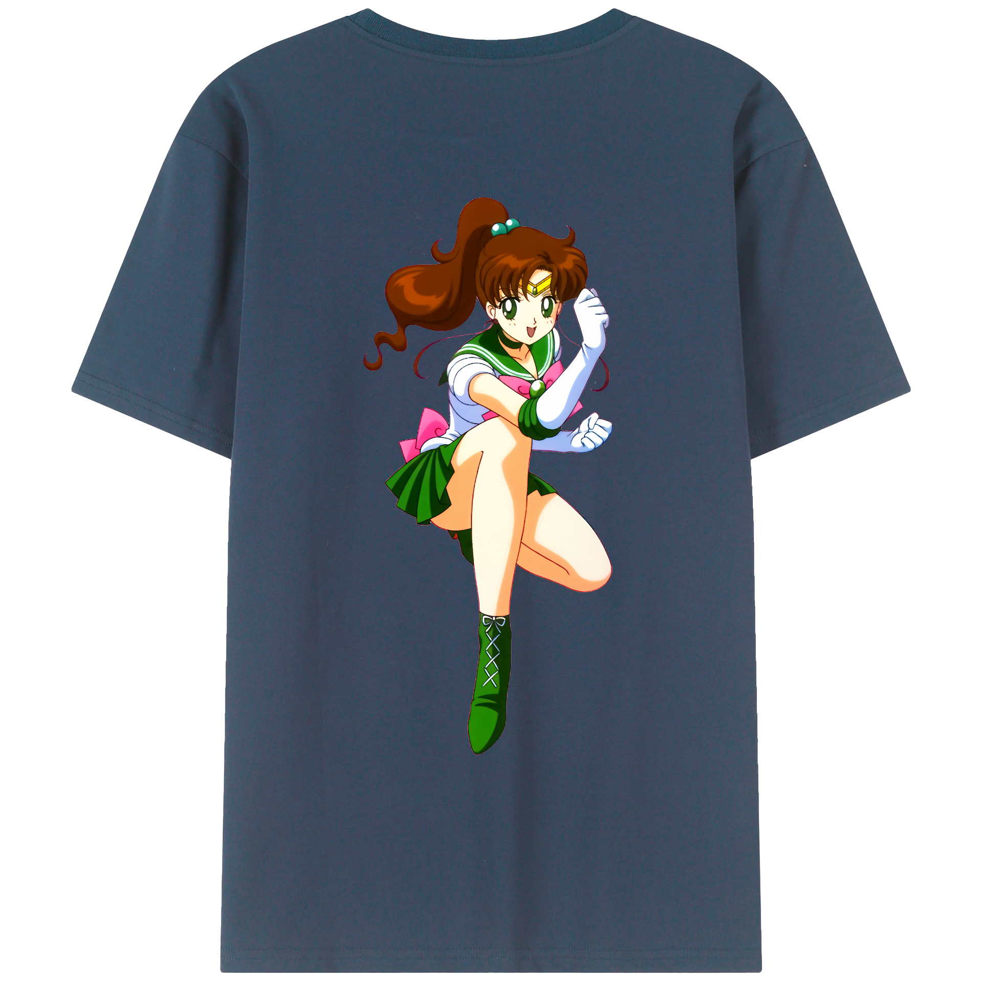 （画像用） 美少女戦士セーラームーン 木野 まこと きの まこと Sailor Moon Kino Makoto （セーラージュピター；Sailor Jupiter） レディース半袖Tシャツ(バックプリント)