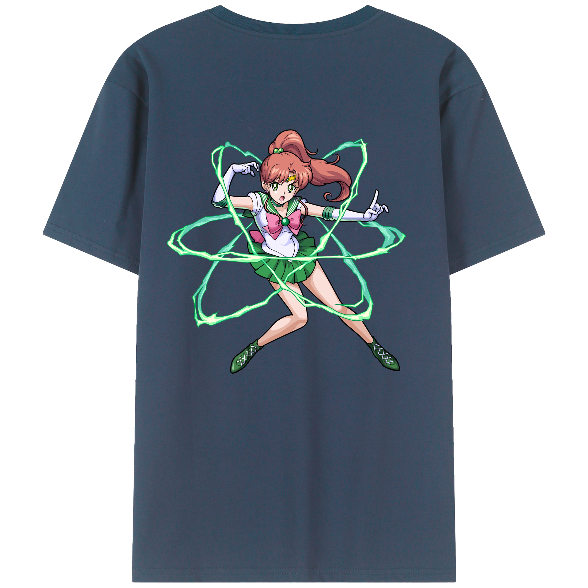 （画像用） 美少女戦士セーラームーン 木野 まこと きの まこと Sailor Moon Kino Makoto （セーラージュピター；Sailor Jupiter） レディース半袖Tシャツ(バックプリント)
