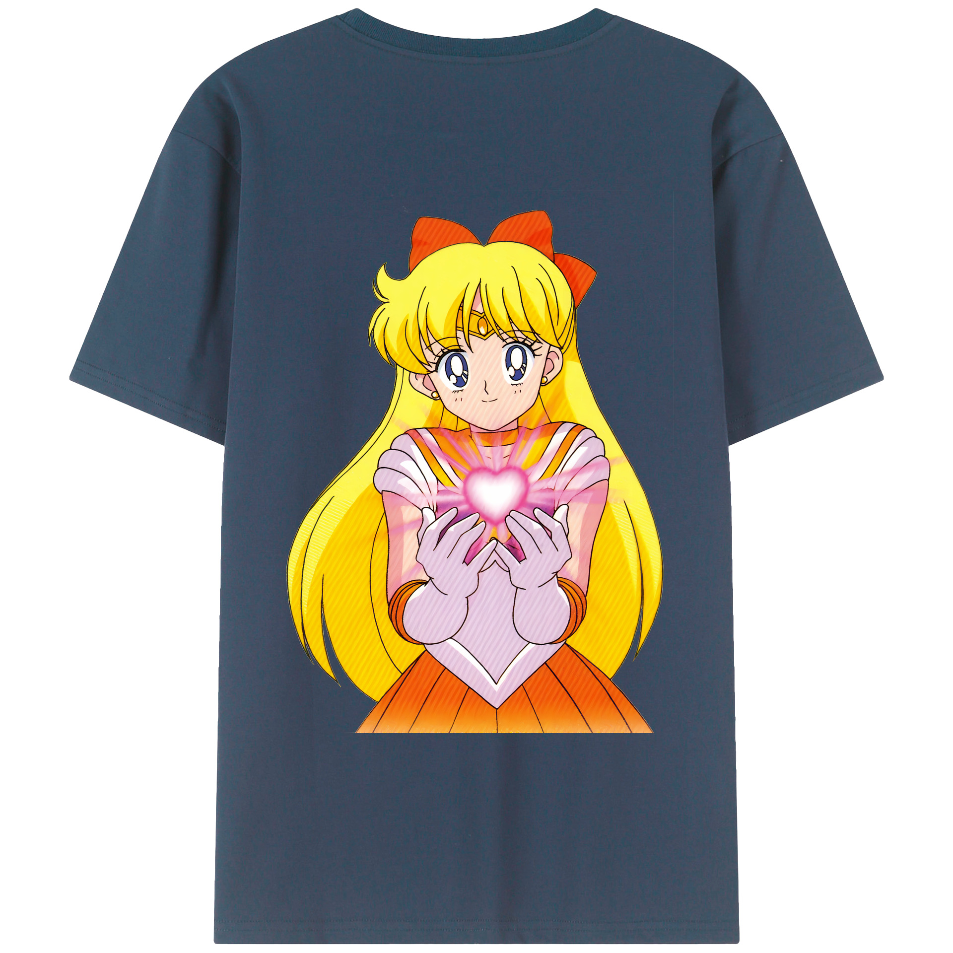 （画像用） 美少女戦士セーラームーン 愛野 美奈子 あいの みなこ Sailor Moon Aino Minako レディース半袖Tシャツ(バックプリント)
