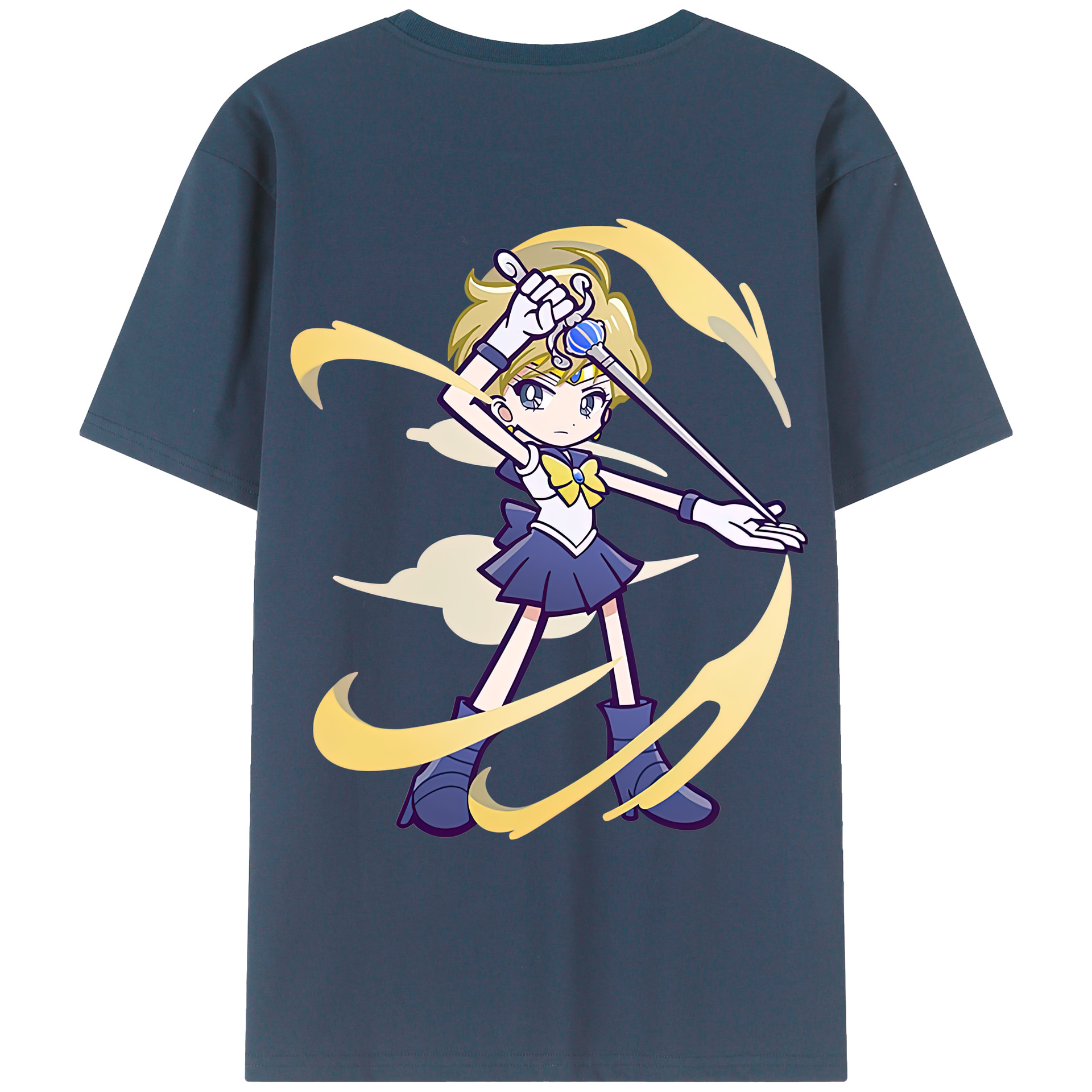 （画像用） 美少女戦士セーラームーン 天王はるか Sailor Moon Tenoh Haruka レディース半袖Tシャツ(バックプリント)