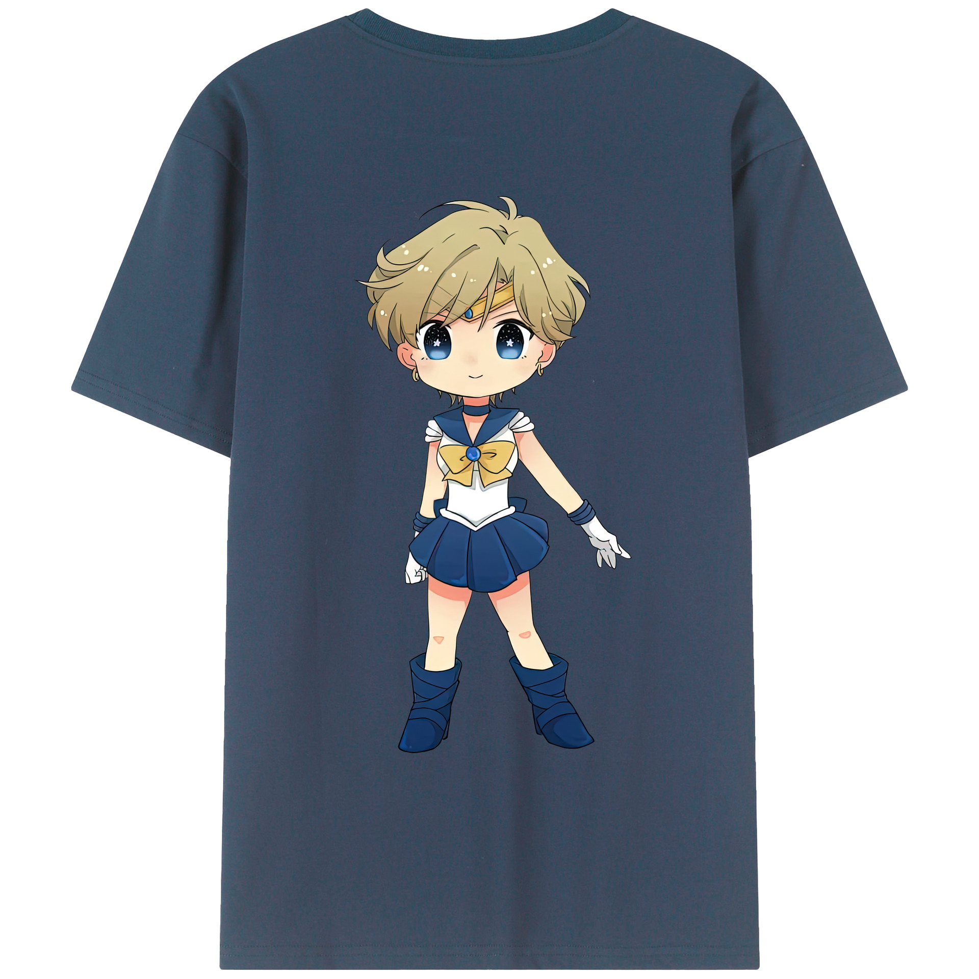 （画像用） 美少女戦士セーラームーン 天王はるか Sailor Moon Tenoh Haruka レディース半袖Tシャツ(バックプリント)