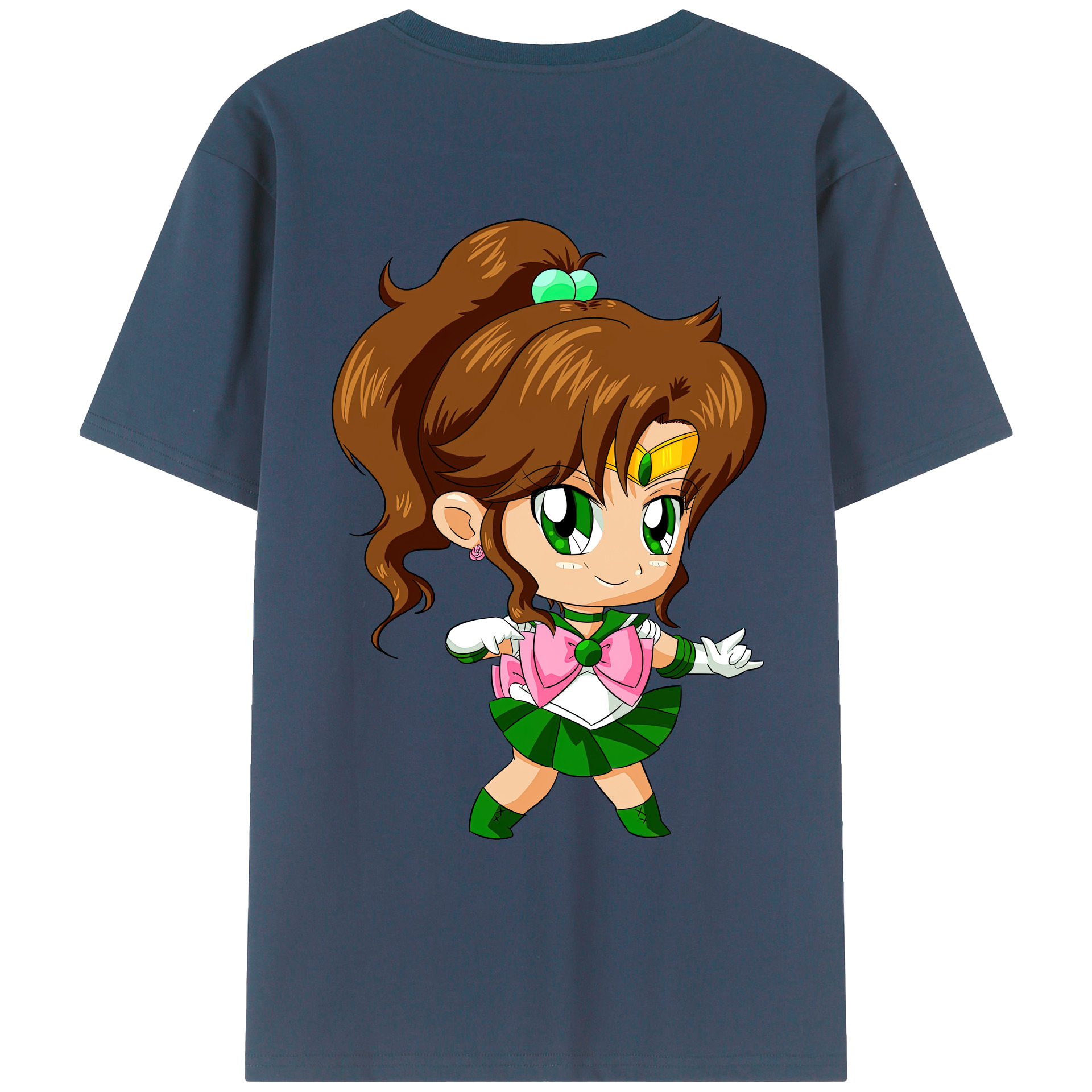 （画像用） 美少女戦士セーラームーン 木野 まこと きの まこと Sailor Moon Kino Makoto （セーラージュピター；Sailor Jupiter） レディース半袖Tシャツ(バックプリント)