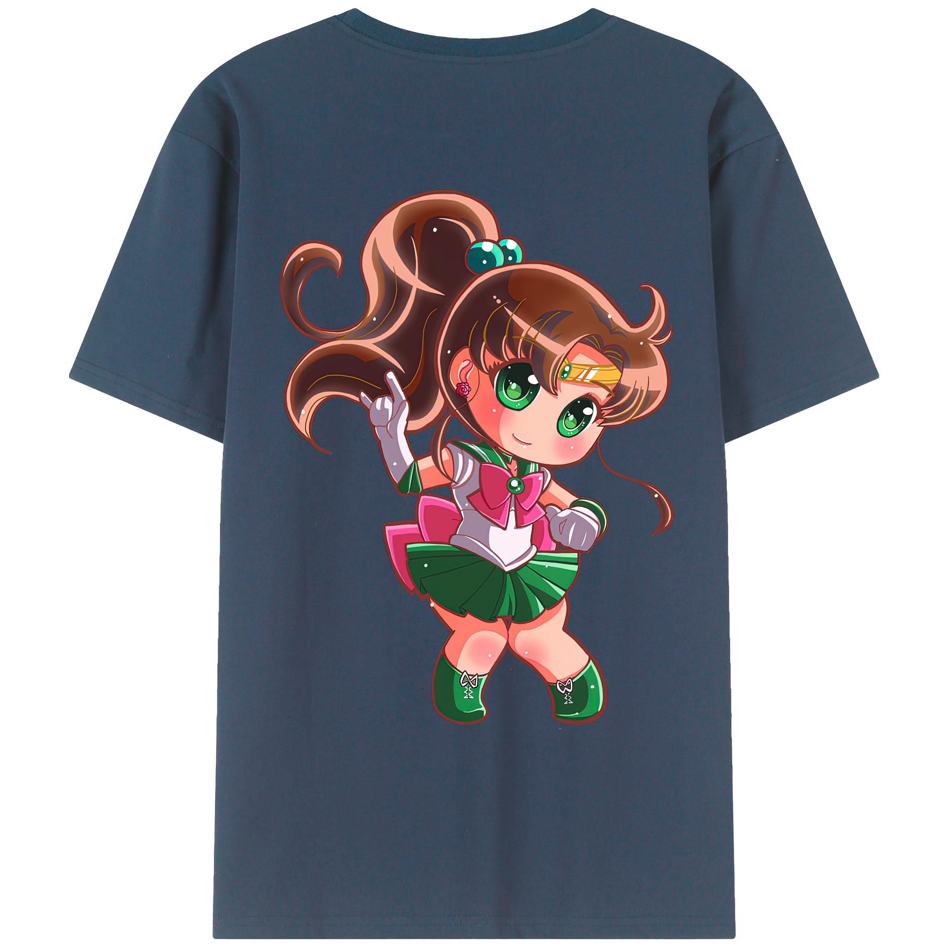 （画像用） 美少女戦士セーラームーン 木野 まこと きの まこと Sailor Moon Kino Makoto （セーラージュピター；Sailor Jupiter） レディース半袖Tシャツ(バックプリント)