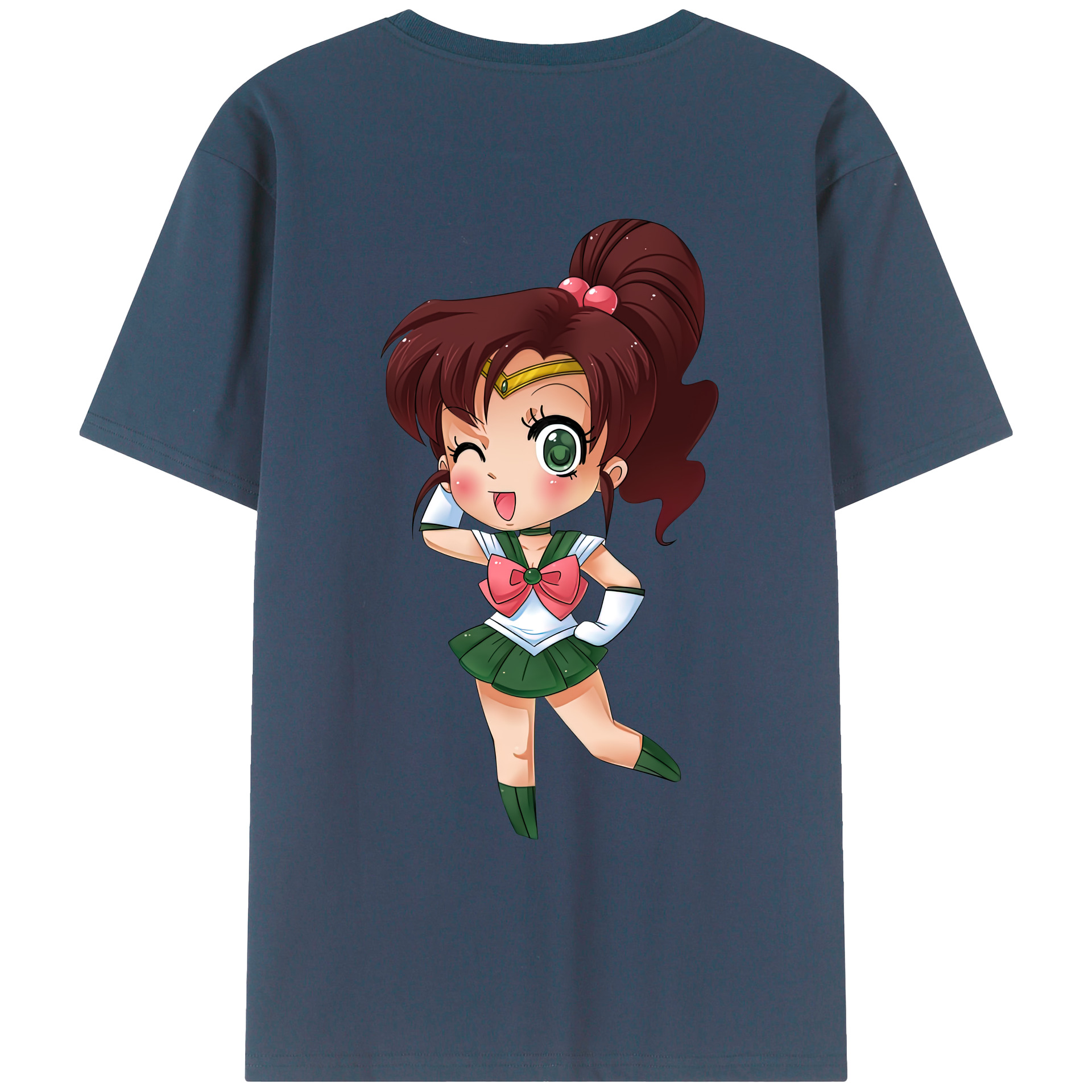 （画像用） 美少女戦士セーラームーン 木野 まこと きの まこと Sailor Moon Kino Makoto （セーラージュピター；Sailor Jupiter） レディース半袖Tシャツ(バックプリント)