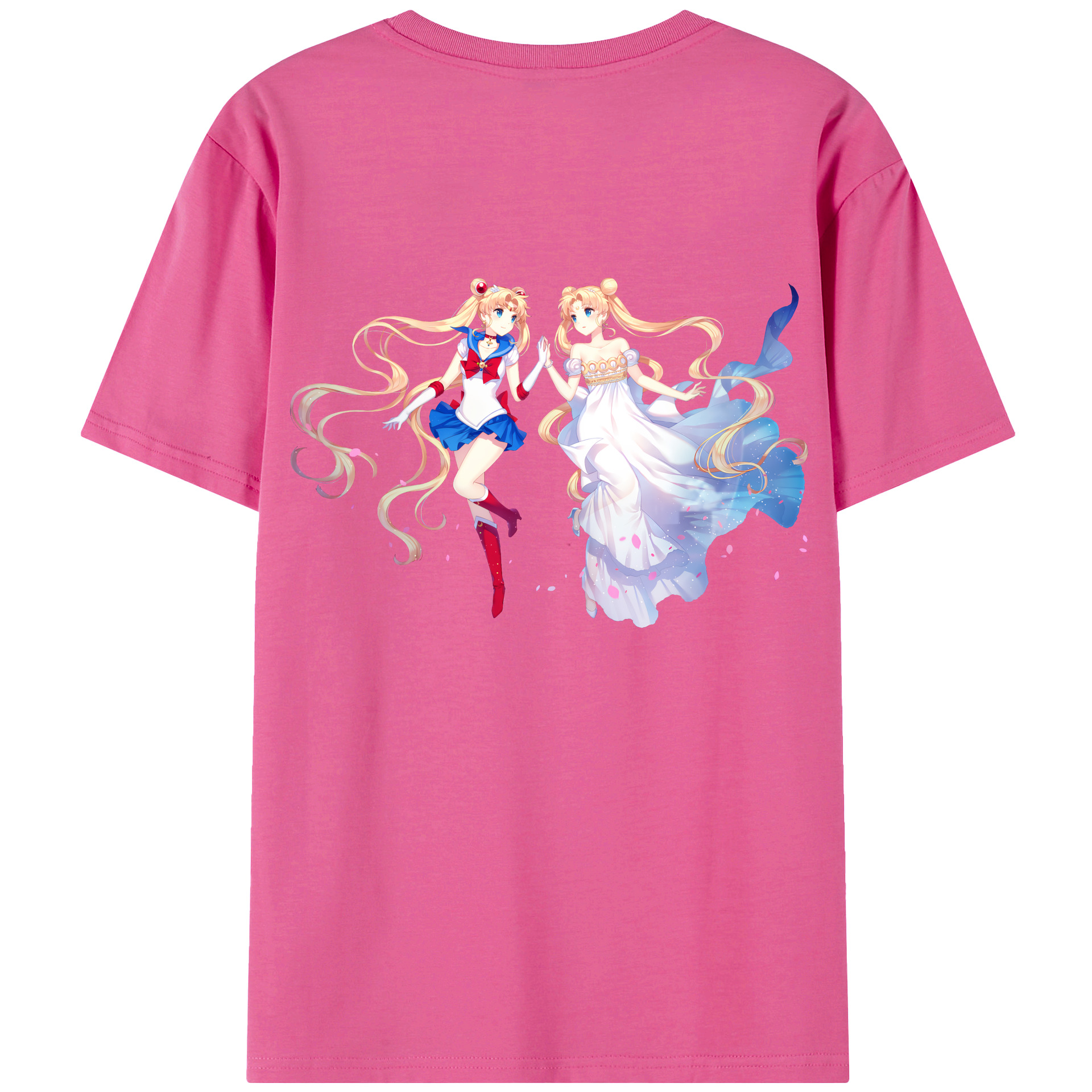 （画像用） 美少女戦士セーラームーン 月野 うさぎ つきの うさぎ Sailor Moon Tsukino Usagi レディース半袖Tシャツ(バックプリント)