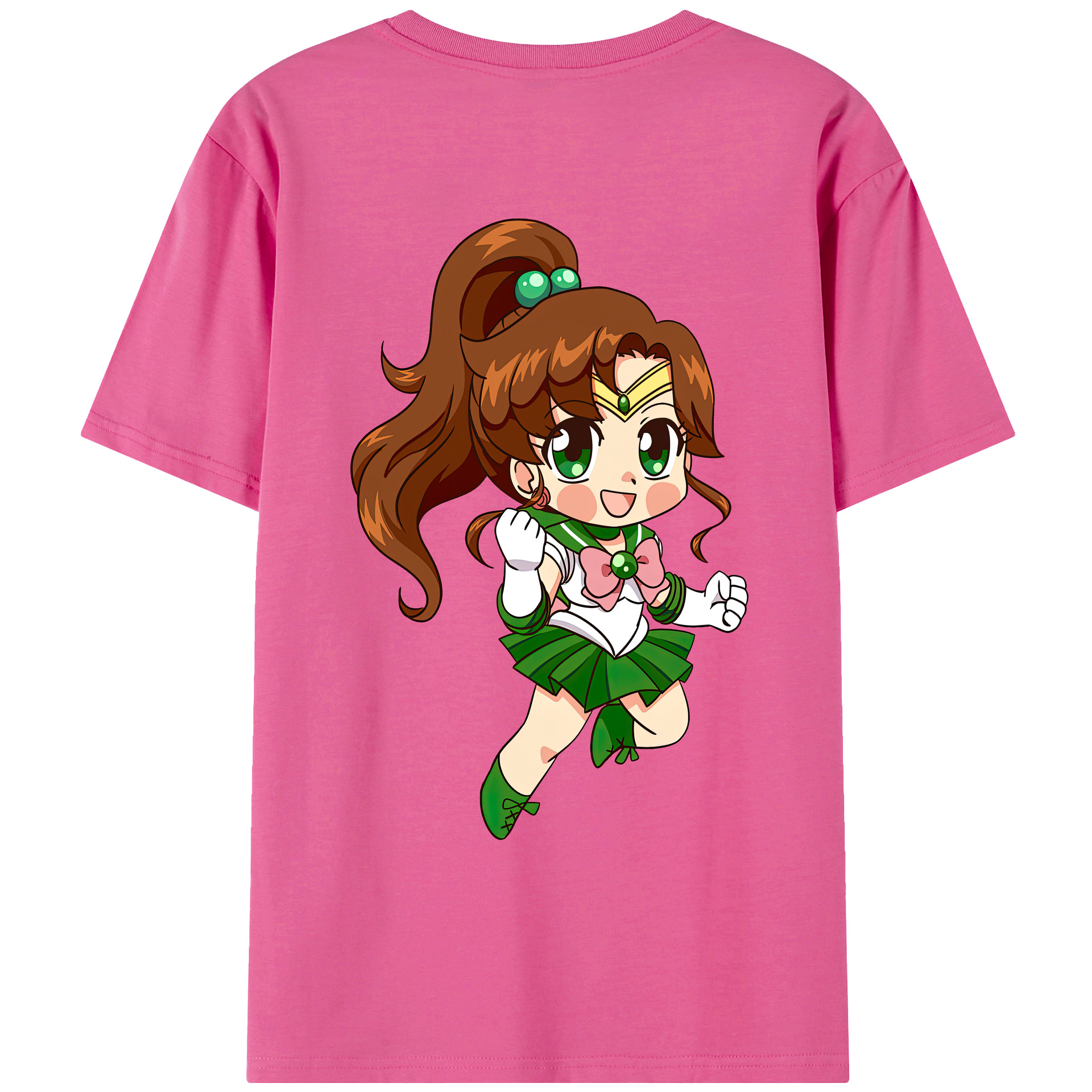 （画像用） 美少女戦士セーラームーン 木野 まこと きの まこと Sailor Moon Kino Makoto （セーラージュピター；Sailor Jupiter） レディース半袖Tシャツ(バックプリント)