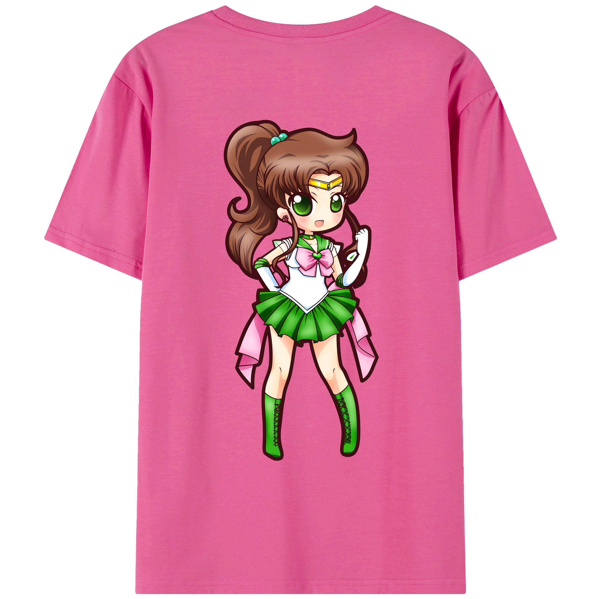 （画像用） 美少女戦士セーラームーン 木野 まこと きの まこと Sailor Moon Kino Makoto （セーラージュピター；Sailor Jupiter） レディース半袖Tシャツ(バックプリント)
