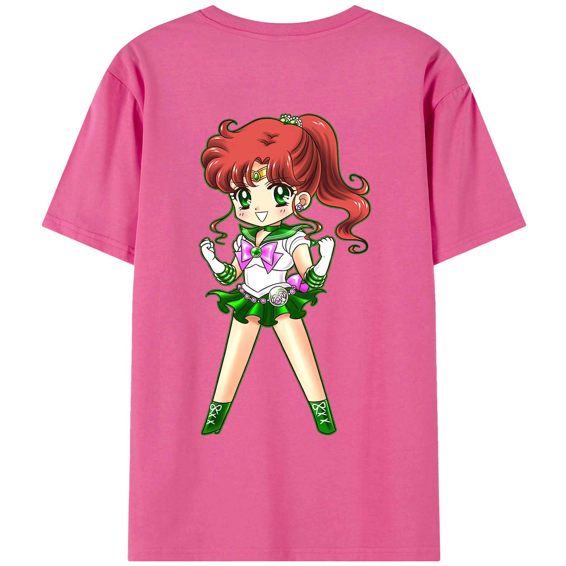 （画像用） 美少女戦士セーラームーン 木野 まこと きの まこと Sailor Moon Kino Makoto （セーラージュピター；Sailor Jupiter） レディース半袖Tシャツ(バックプリント)