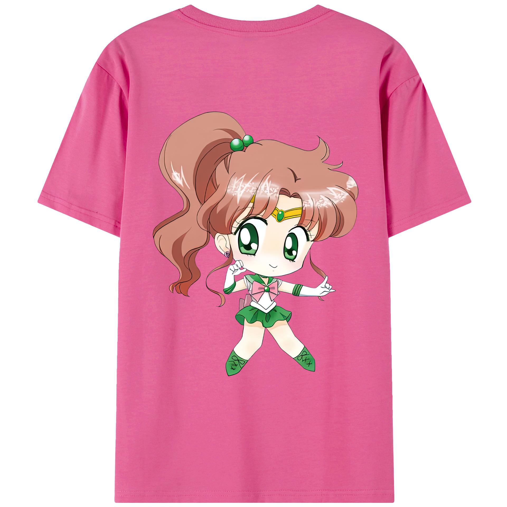 （画像用） 美少女戦士セーラームーン 木野 まこと きの まこと Sailor Moon Kino Makoto （セーラージュピター；Sailor Jupiter） レディース半袖Tシャツ(バックプリント)