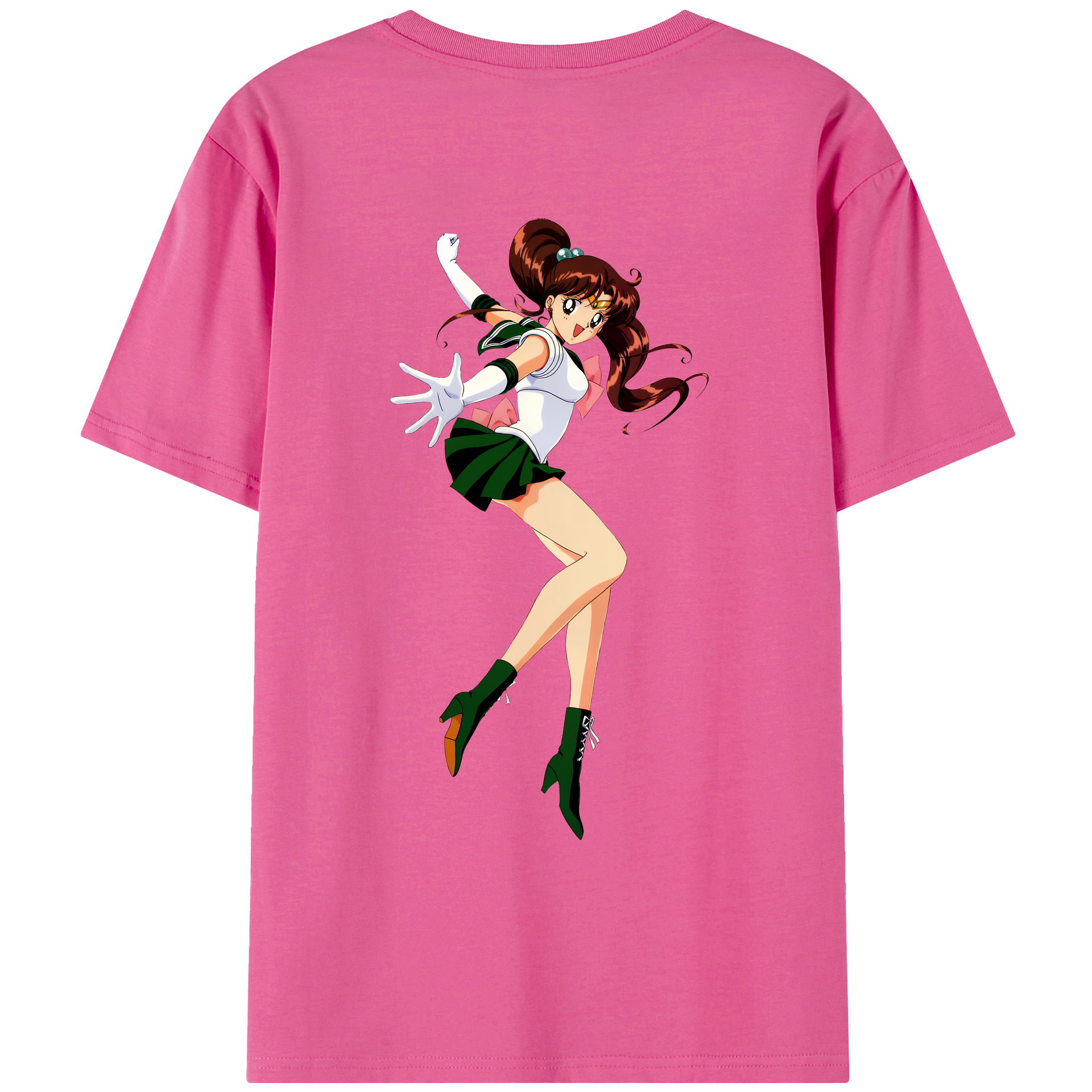 （画像用） 美少女戦士セーラームーン 木野 まこと きの まこと Sailor Moon Kino Makoto （セーラージュピター；Sailor Jupiter） レディース半袖Tシャツ(バックプリント)