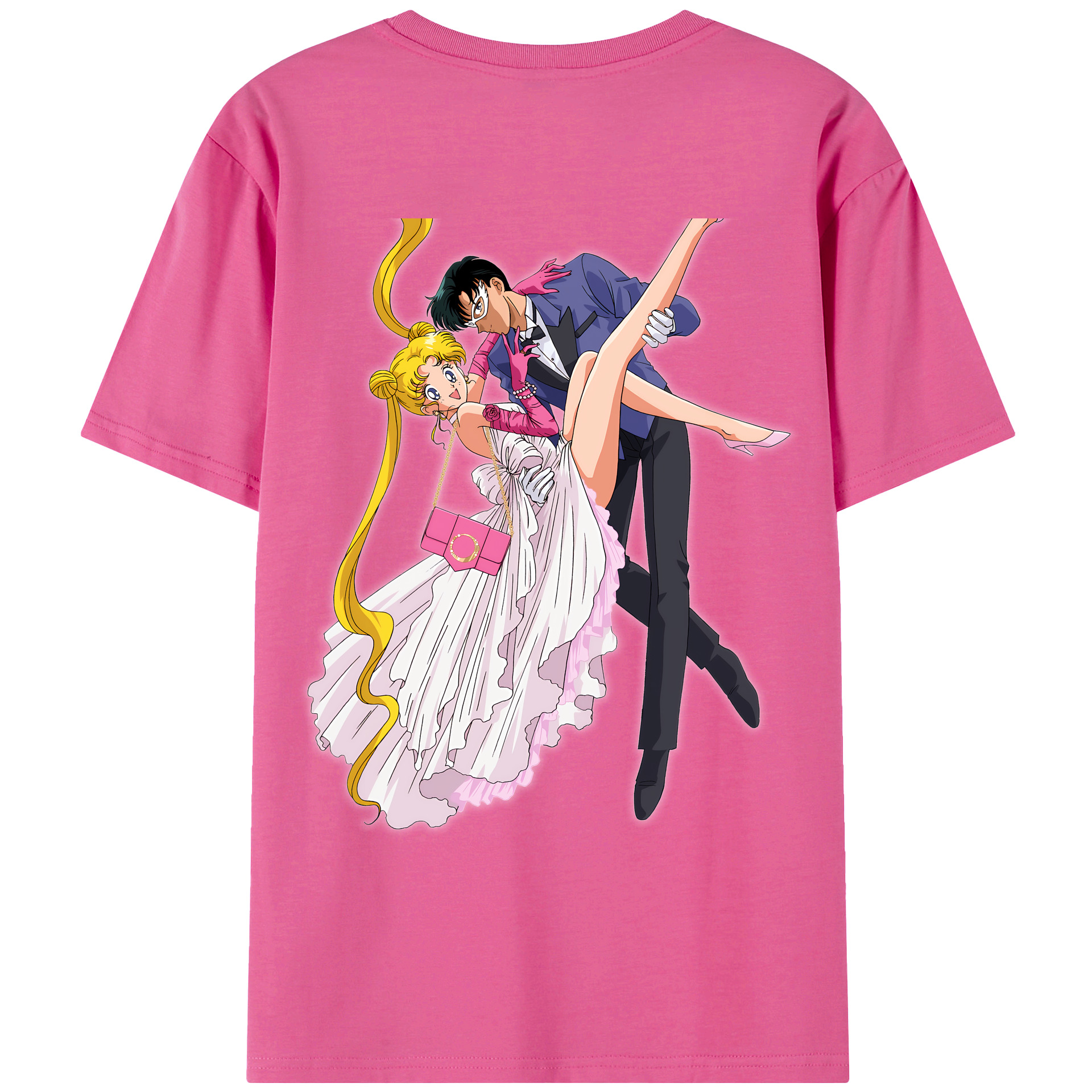 （画像用） 美少女戦士セーラームーン 愛野 美奈子 あいの みなこ Sailor Moon Aino Minako レディース半袖Tシャツ(バックプリント)