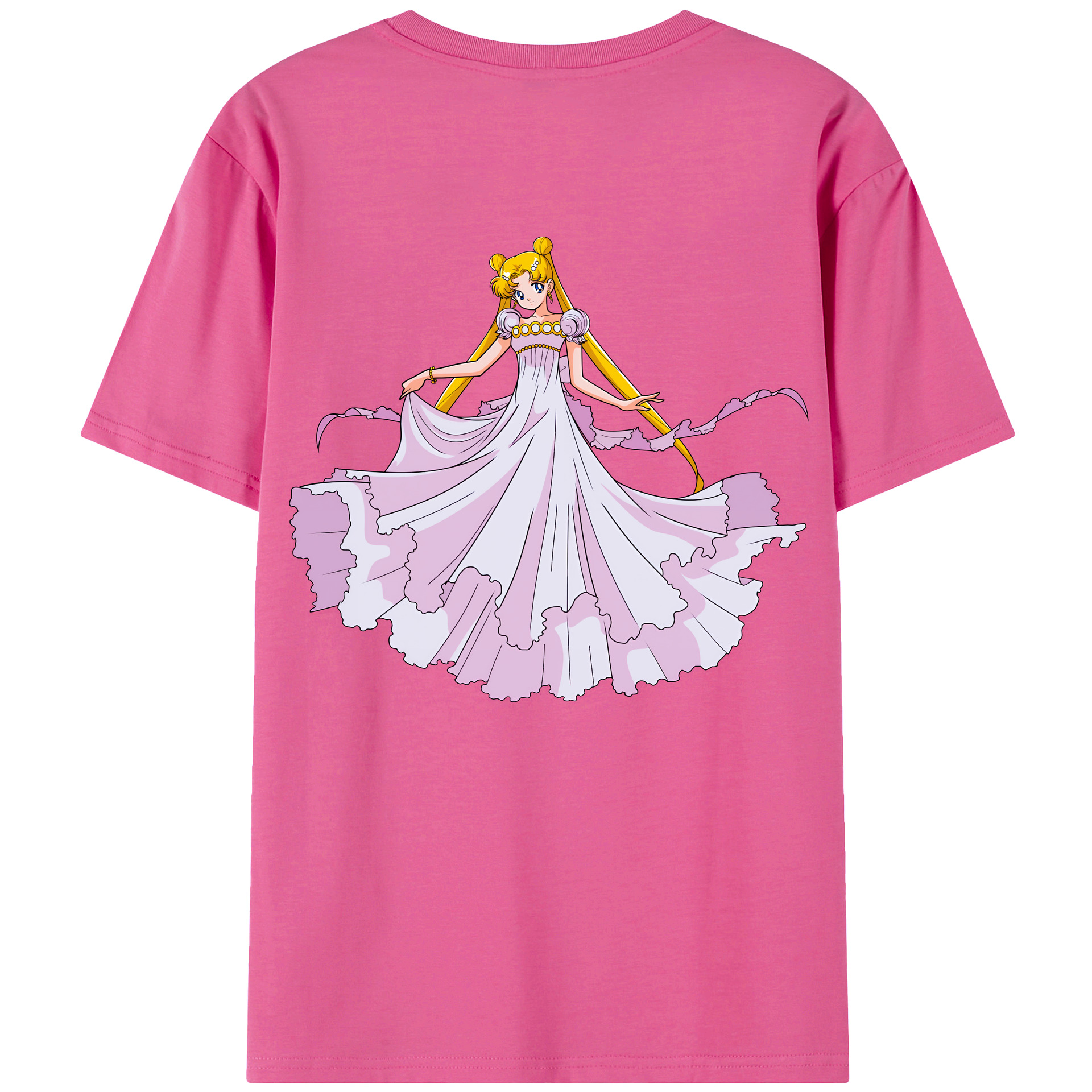 （画像用） 美少女戦士セーラームーン 愛野 美奈子 あいの みなこ Sailor Moon Aino Minako レディース半袖Tシャツ(バックプリント)