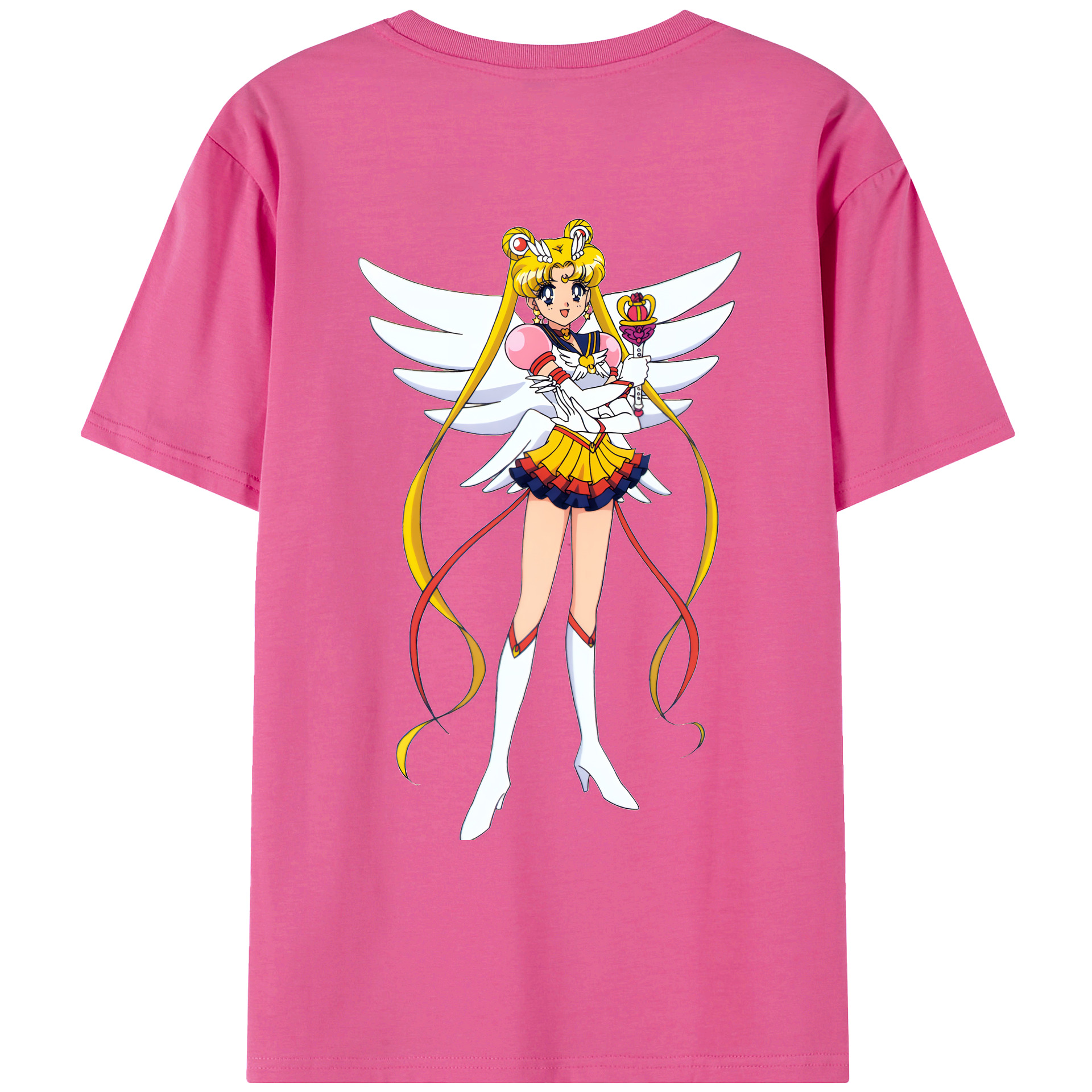 （画像用） 美少女戦士セーラームーン 月野 うさぎ つきの うさぎ Sailor Moon Tsukino Usagi レディース半袖Tシャツ(バックプリント)