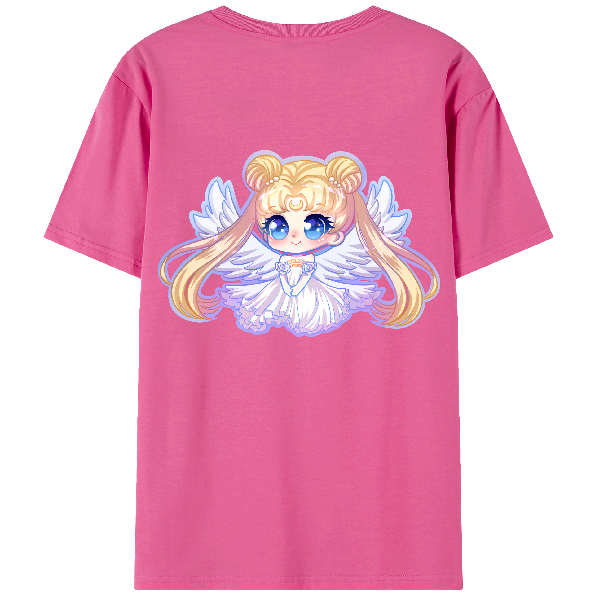 （画像用） 美少女戦士セーラームーン 愛野 美奈子 あいの みなこ Sailor Moon Aino Minako レディース半袖Tシャツ(バックプリント)