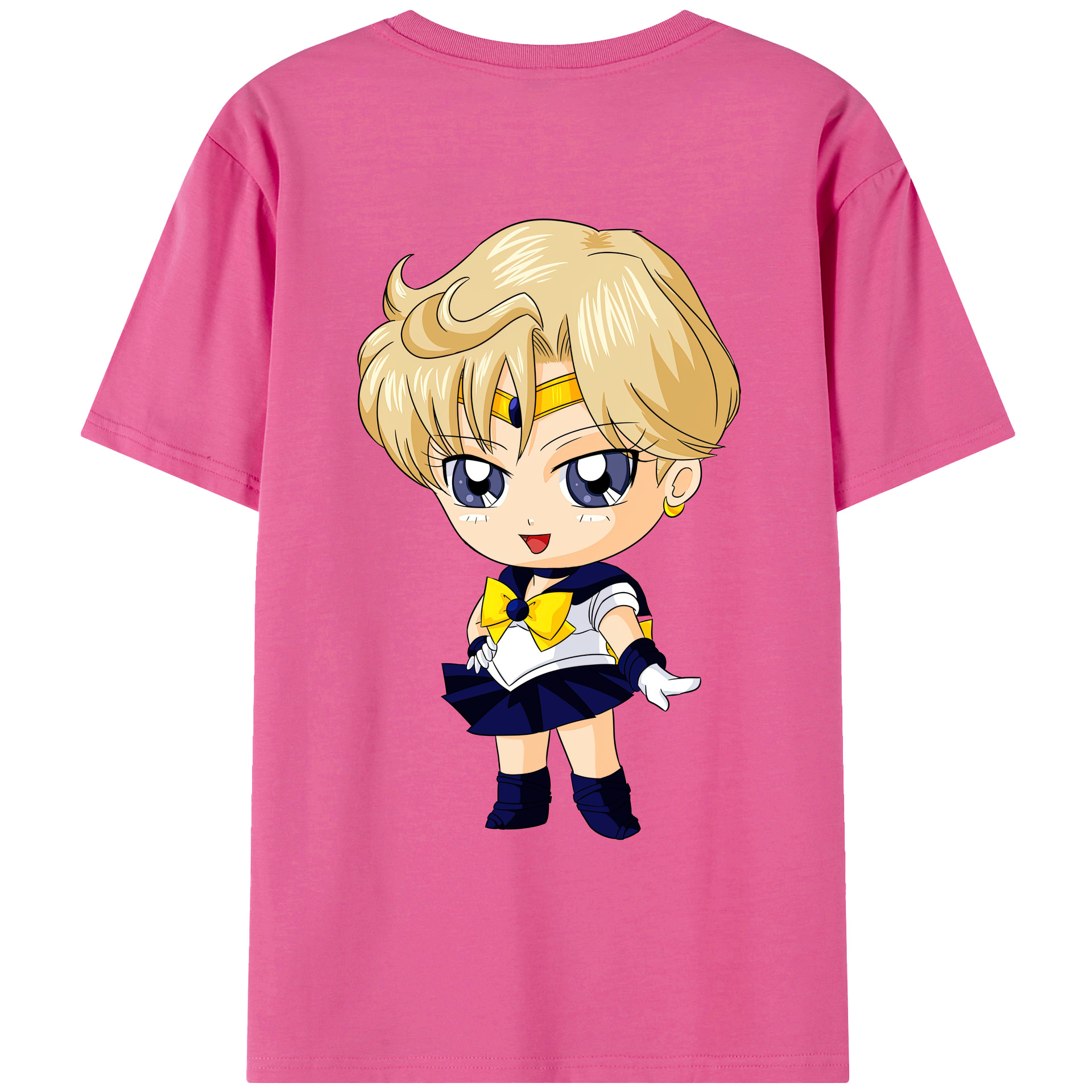 （画像用） 美少女戦士セーラームーン 天王はるか Sailor Moon Tenoh Haruka レディース半袖Tシャツ(バックプリント)