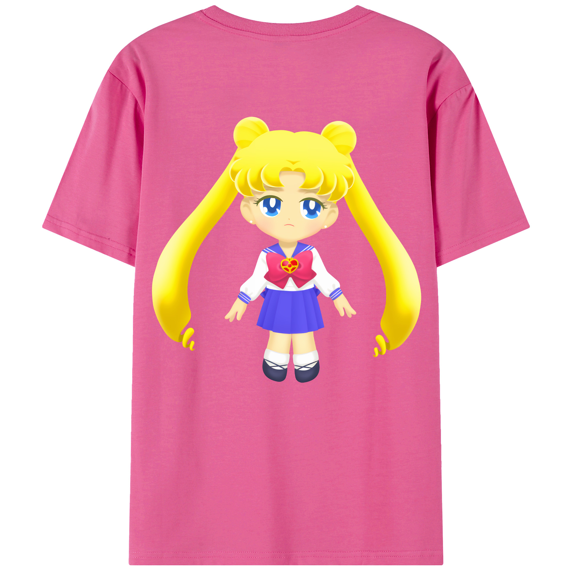 （画像用） 美少女戦士セーラームーン 愛野 美奈子 あいの みなこ Sailor Moon Aino Minako レディース半袖Tシャツ(バックプリント)