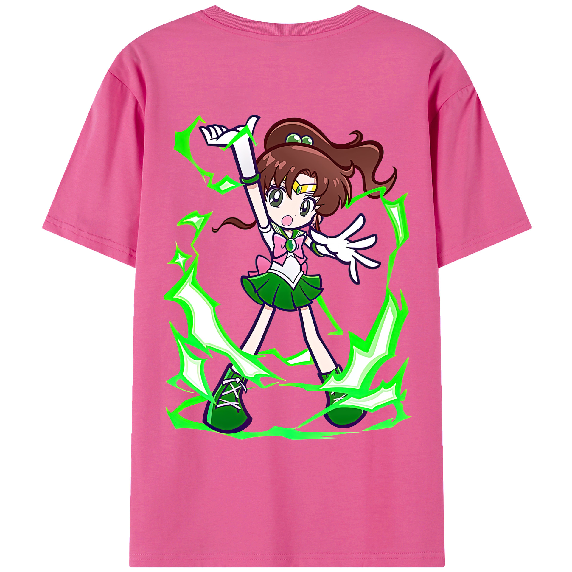 （画像用） 美少女戦士セーラームーン 木野 まこと きの まこと Sailor Moon Kino Makoto （セーラージュピター；Sailor Jupiter） レディース半袖Tシャツ(バックプリント)