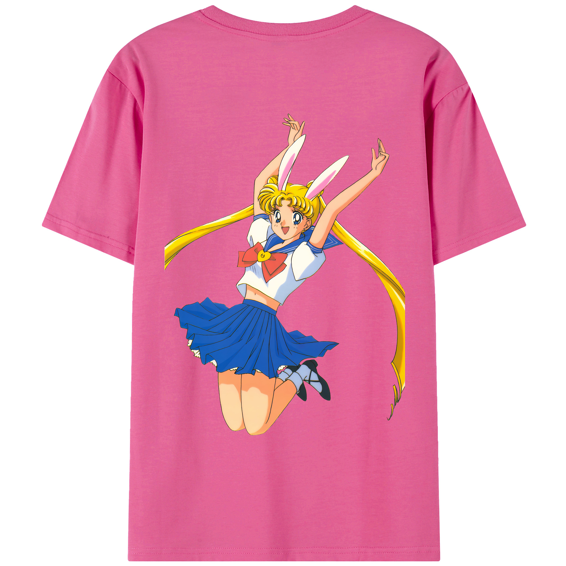 （画像用） 美少女戦士セーラームーン 愛野 美奈子 あいの みなこ Sailor Moon Aino Minako レディース半袖Tシャツ(バックプリント)