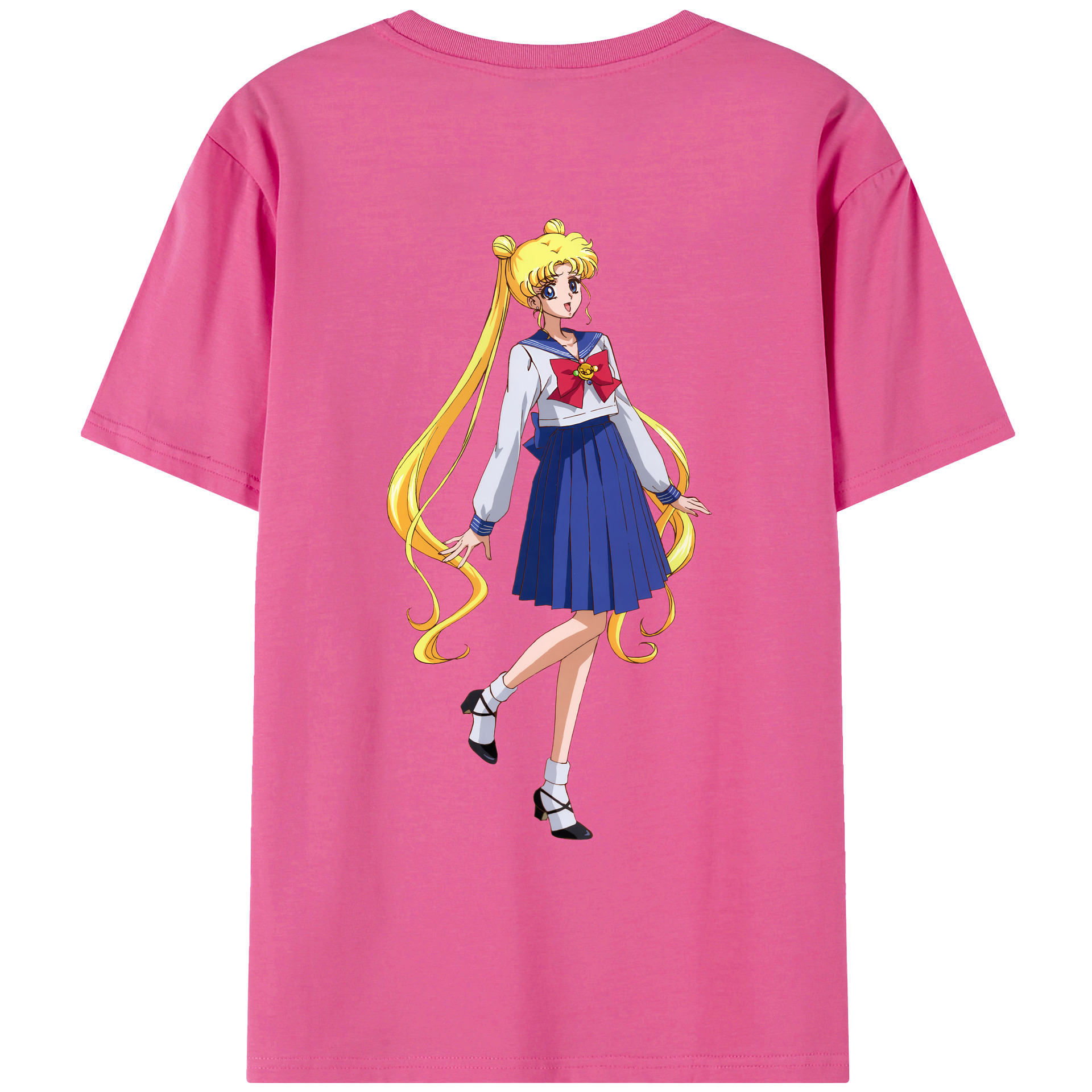 （画像用） 美少女戦士セーラームーン 愛野 美奈子 あいの みなこ Sailor Moon Aino Minako レディース半袖Tシャツ(バックプリント)