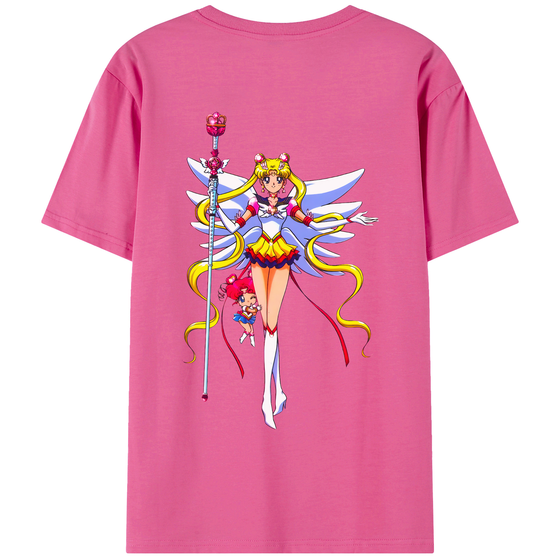 （画像用） 美少女戦士セーラームーン 月野 うさぎ つきの うさぎ Sailor Moon Tsukino Usagi レディース半袖Tシャツ(バックプリント)