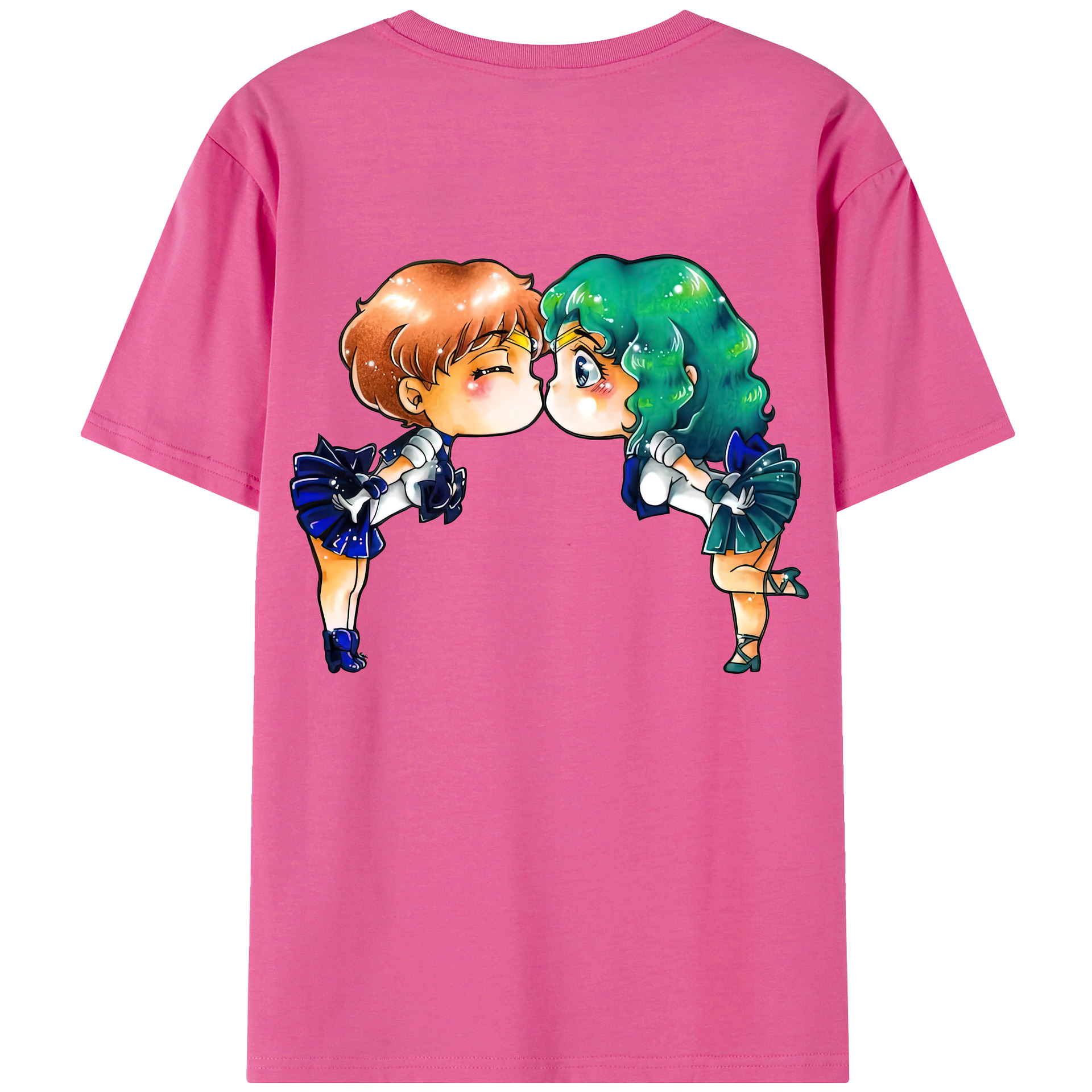 （画像用） 美少女戦士セーラームーン 天王はるか Sailor Moon Tenoh Haruka レディース半袖Tシャツ(バックプリント)