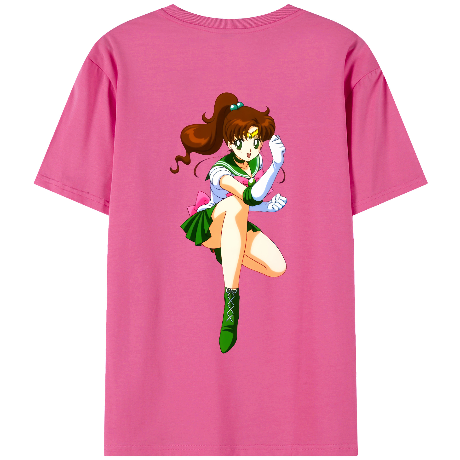 （画像用） 美少女戦士セーラームーン 木野 まこと きの まこと Sailor Moon Kino Makoto （セーラージュピター；Sailor Jupiter） レディース半袖Tシャツ(バックプリント)
