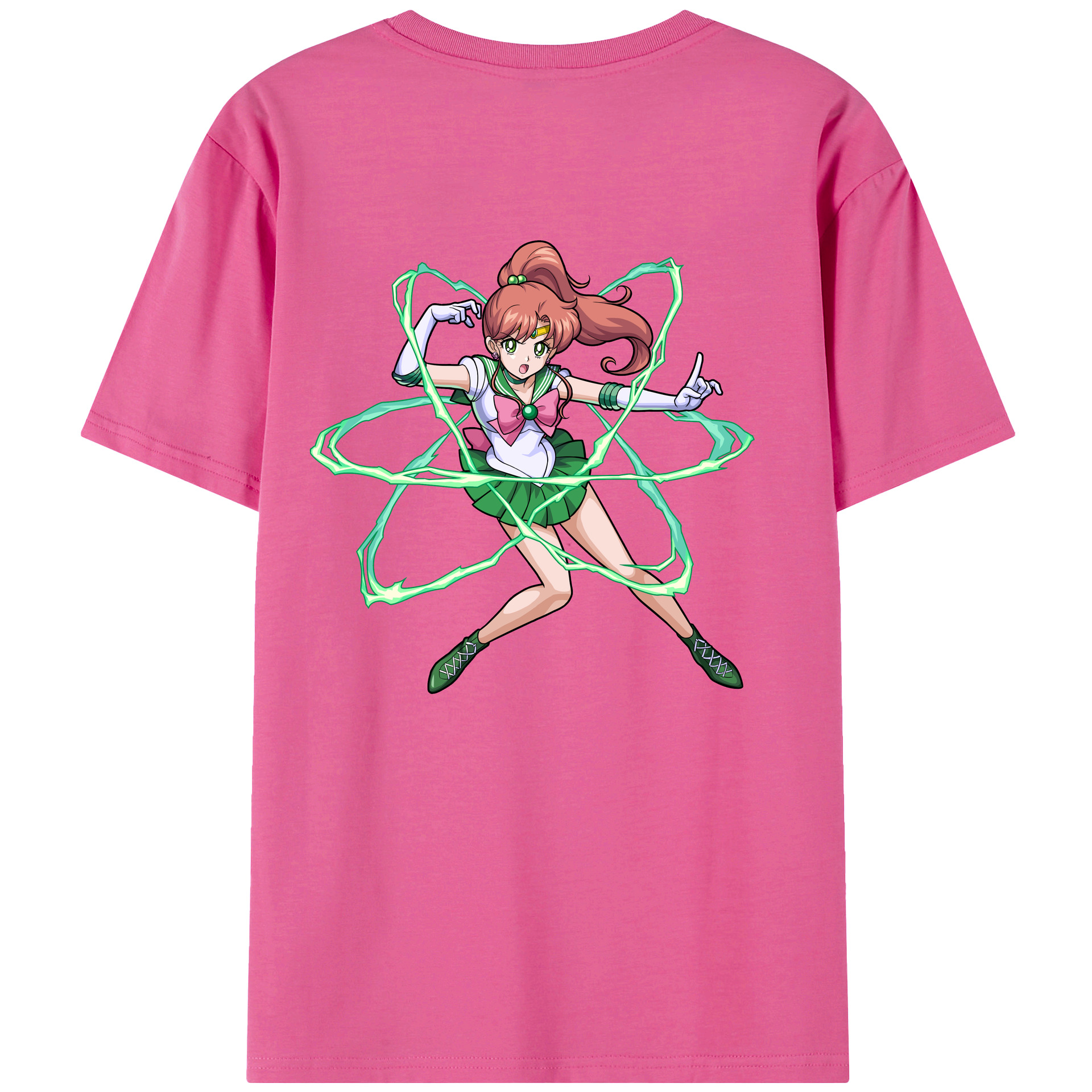（画像用） 美少女戦士セーラームーン 木野 まこと きの まこと Sailor Moon Kino Makoto （セーラージュピター；Sailor Jupiter） レディース半袖Tシャツ(バックプリント)