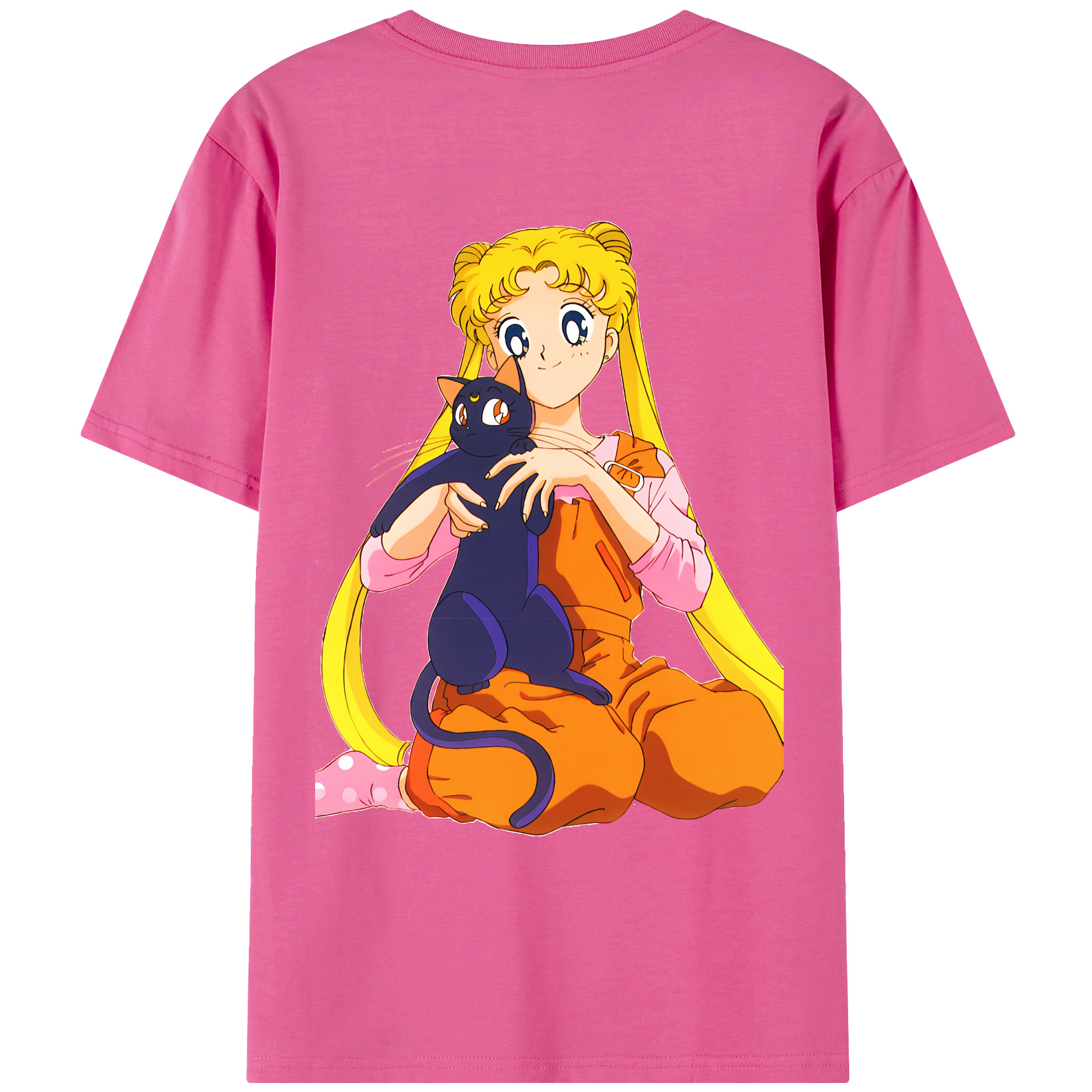 （画像用） 美少女戦士セーラームーン 愛野 美奈子 あいの みなこ Sailor Moon Aino Minako レディース半袖Tシャツ(バックプリント)