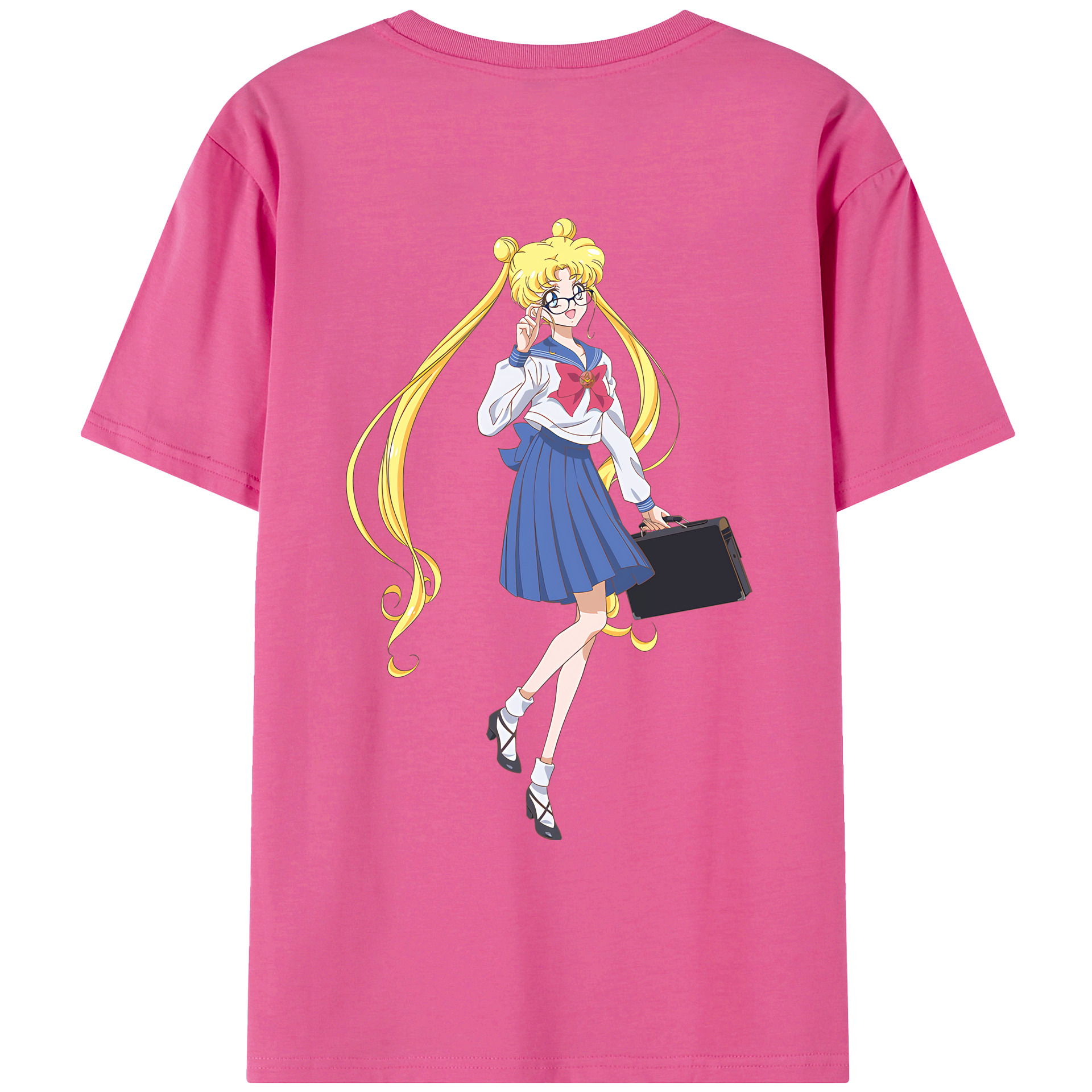 （画像用） 美少女戦士セーラームーン 愛野 美奈子 あいの みなこ Sailor Moon Aino Minako レディース半袖Tシャツ(バックプリント)