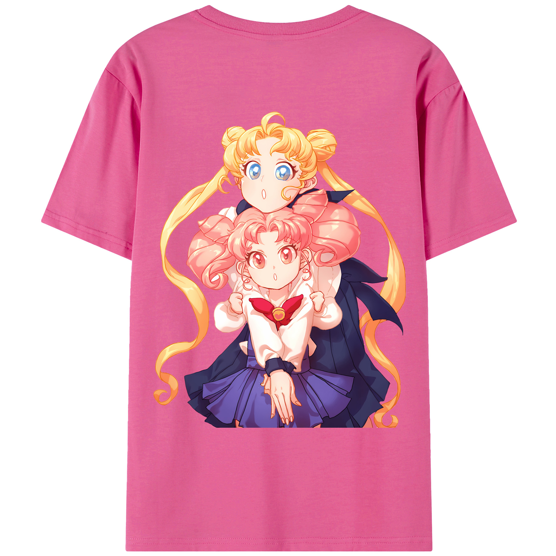 （画像用） 美少女戦士セーラームーン 愛野 美奈子 あいの みなこ Sailor Moon Aino Minako レディース半袖Tシャツ(バックプリント)