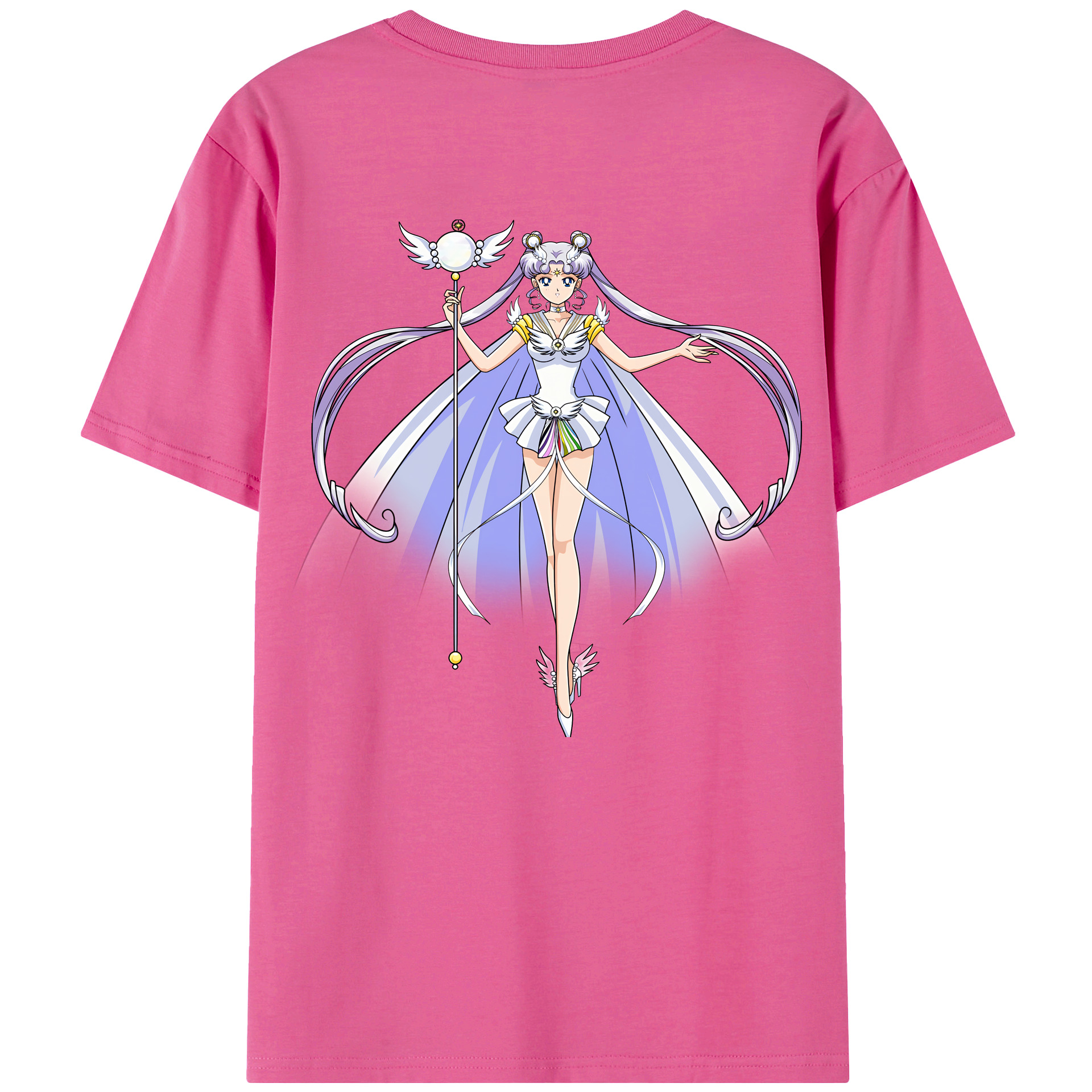 （画像用） 美少女戦士セーラームーン 月野 うさぎ つきの うさぎ Sailor Moon Tsukino Usagi レディース半袖Tシャツ(バックプリント)