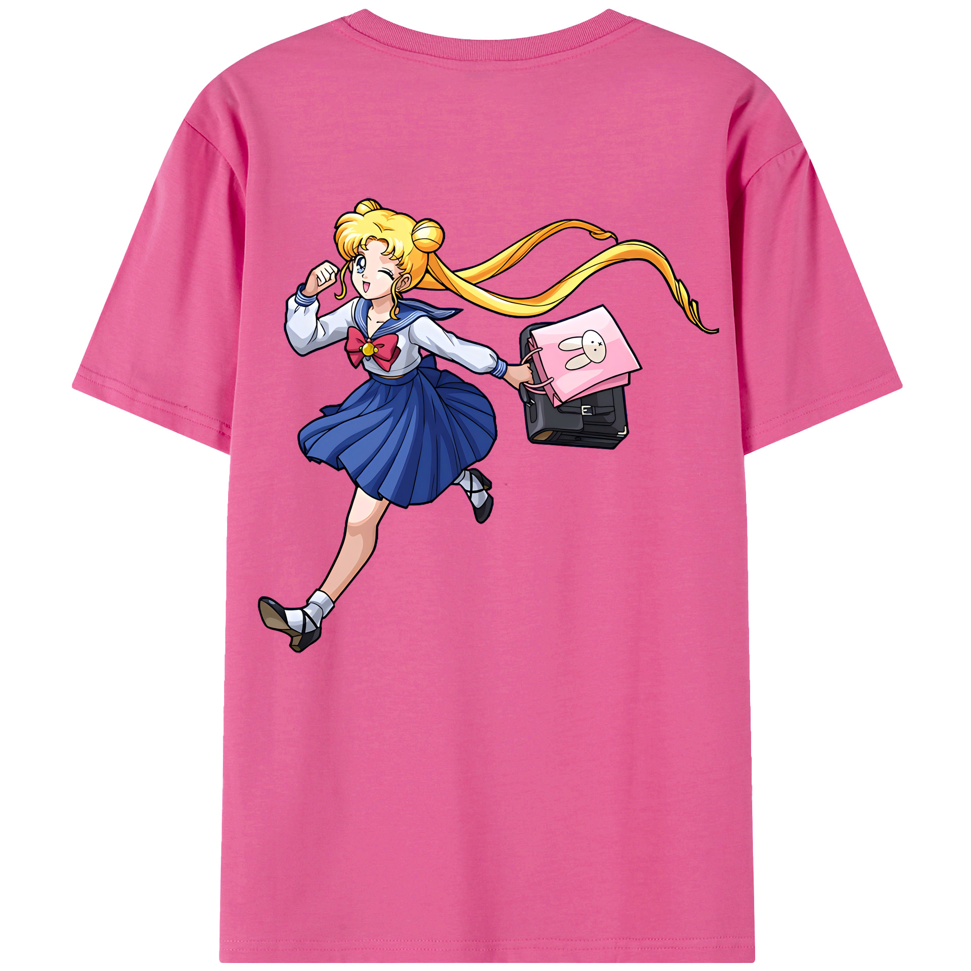 （画像用） 美少女戦士セーラームーン 愛野 美奈子 あいの みなこ Sailor Moon Aino Minako レディース半袖Tシャツ(バックプリント)
