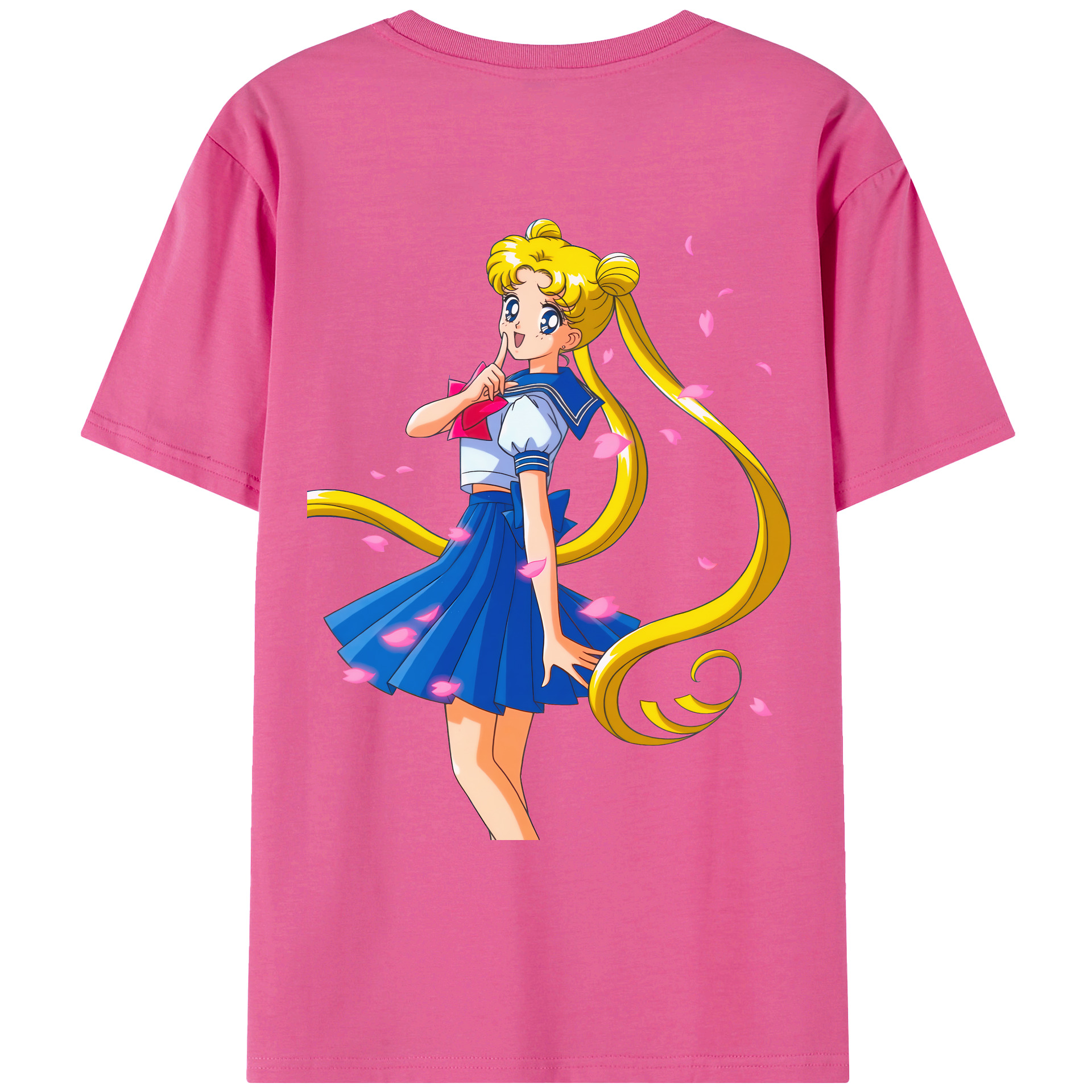 （画像用） 美少女戦士セーラームーン 愛野 美奈子 あいの みなこ Sailor Moon Aino Minako レディース半袖Tシャツ(バックプリント)