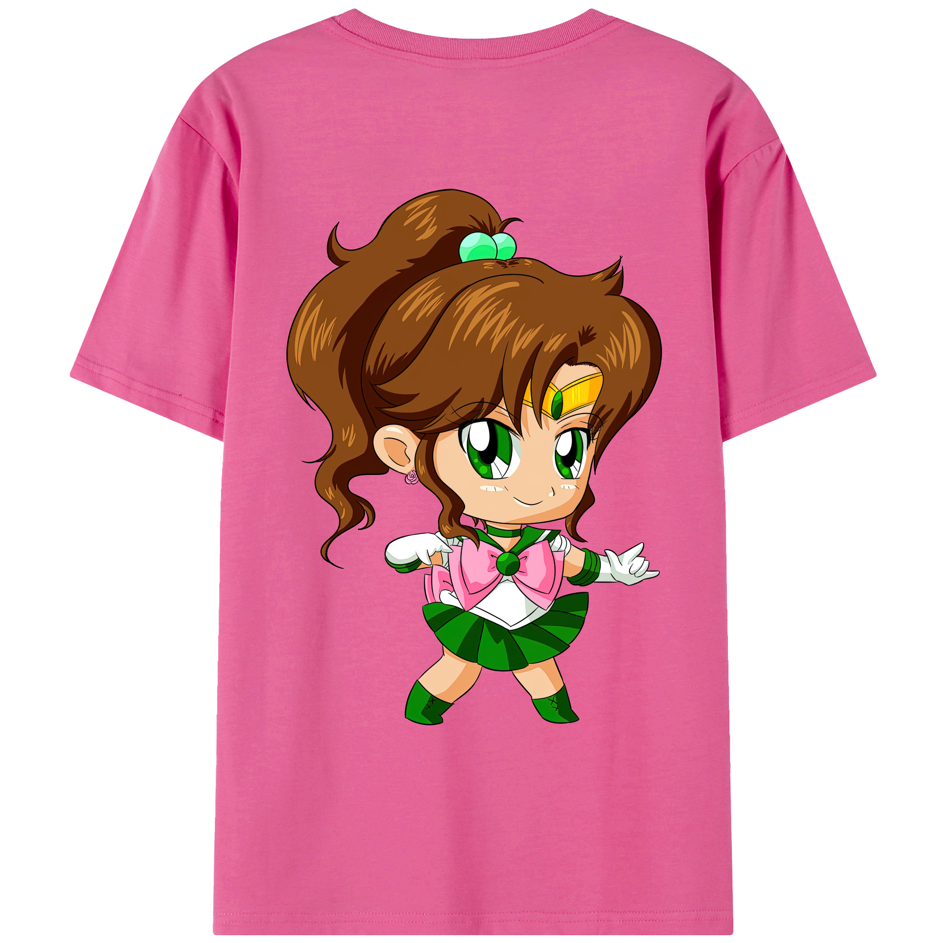 （画像用） 美少女戦士セーラームーン 木野 まこと きの まこと Sailor Moon Kino Makoto （セーラージュピター；Sailor Jupiter） レディース半袖Tシャツ(バックプリント)